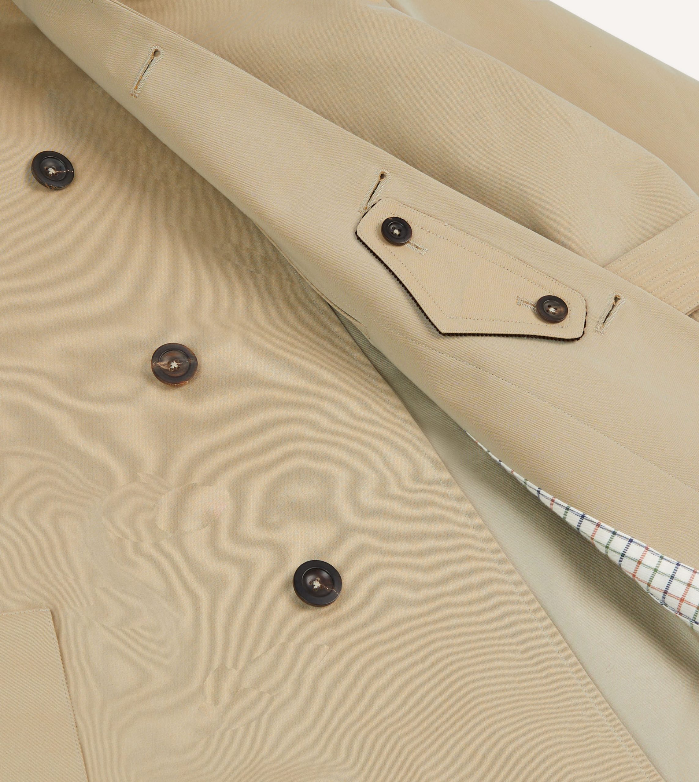 Drake's for Permanent Style Beige Rider's Raincoat - Image 7