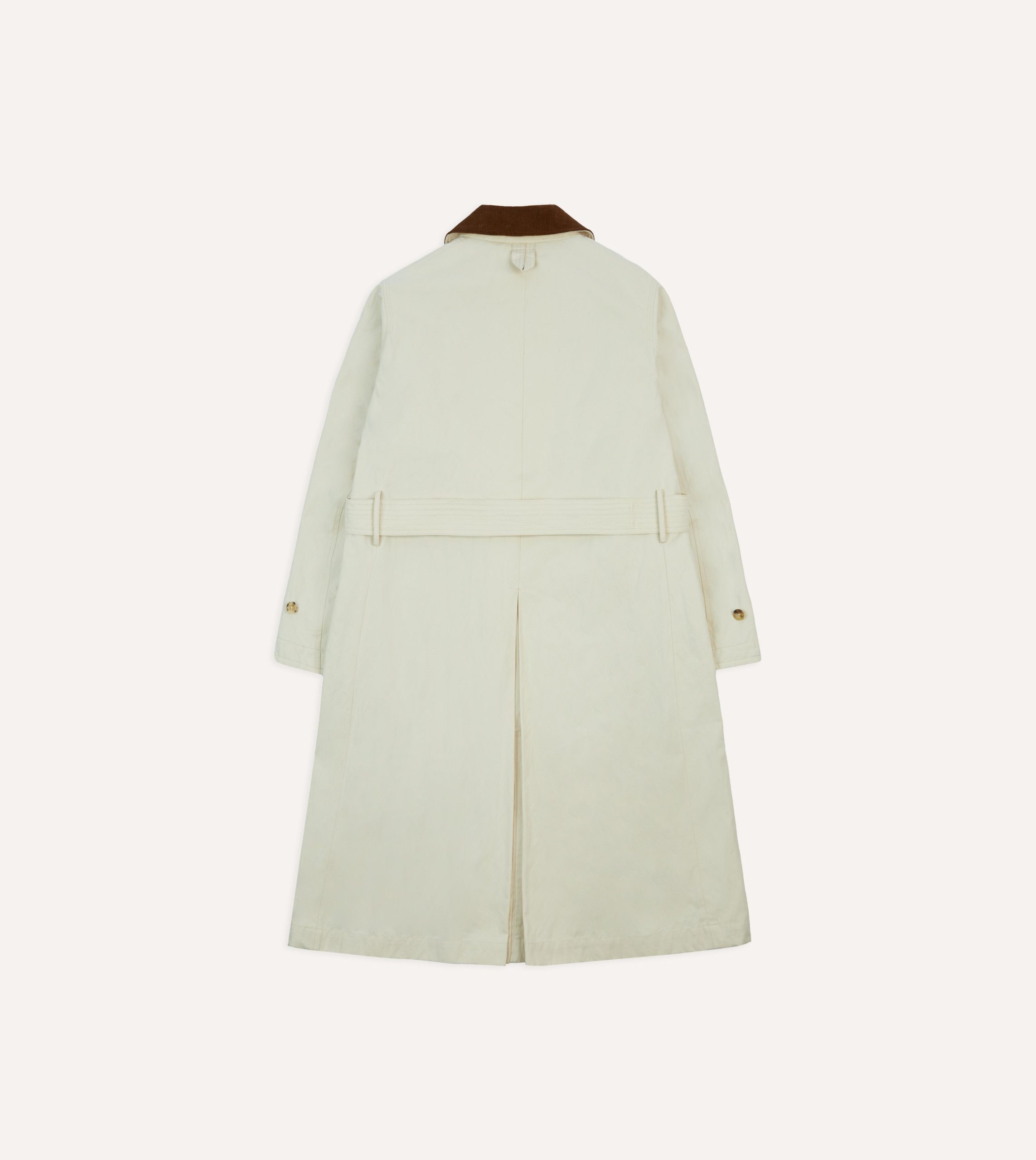 Ecru Cotton Dispatch Raincoat - Image 11