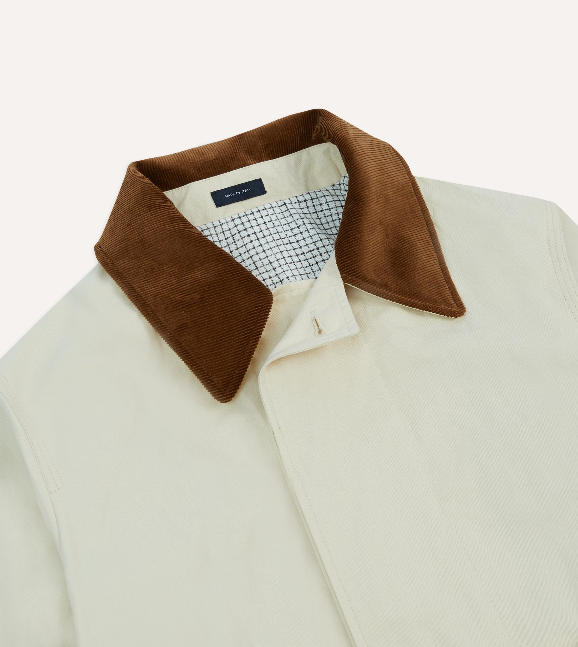 Ecru Cotton Dispatch Raincoat - Image 3