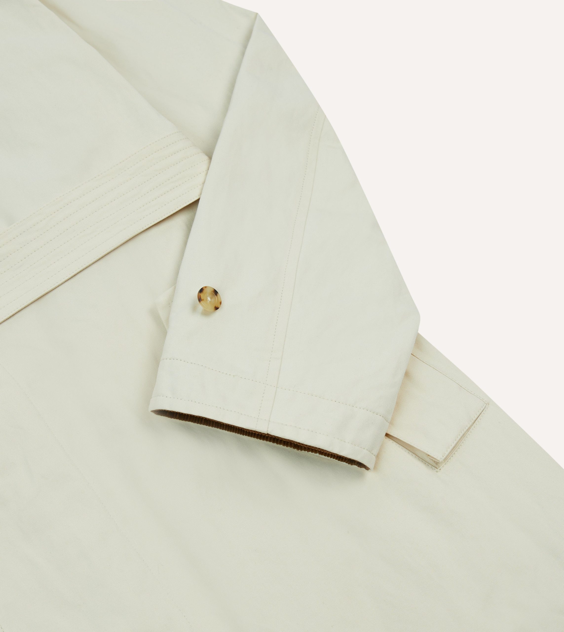 Ecru Cotton Dispatch Raincoat - Image 5
