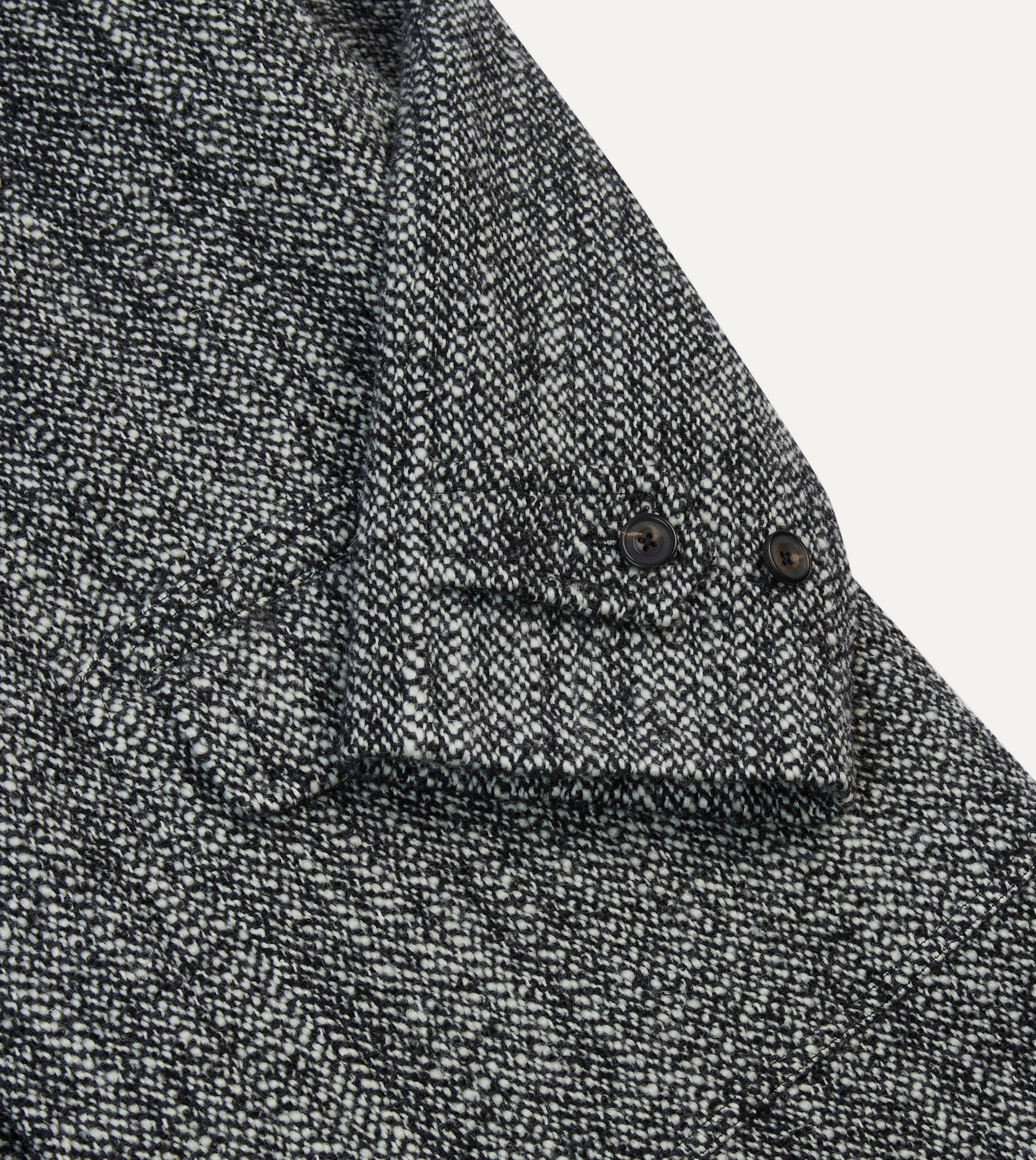 Salt and Pepper Wool Raglan Coat - Image 4