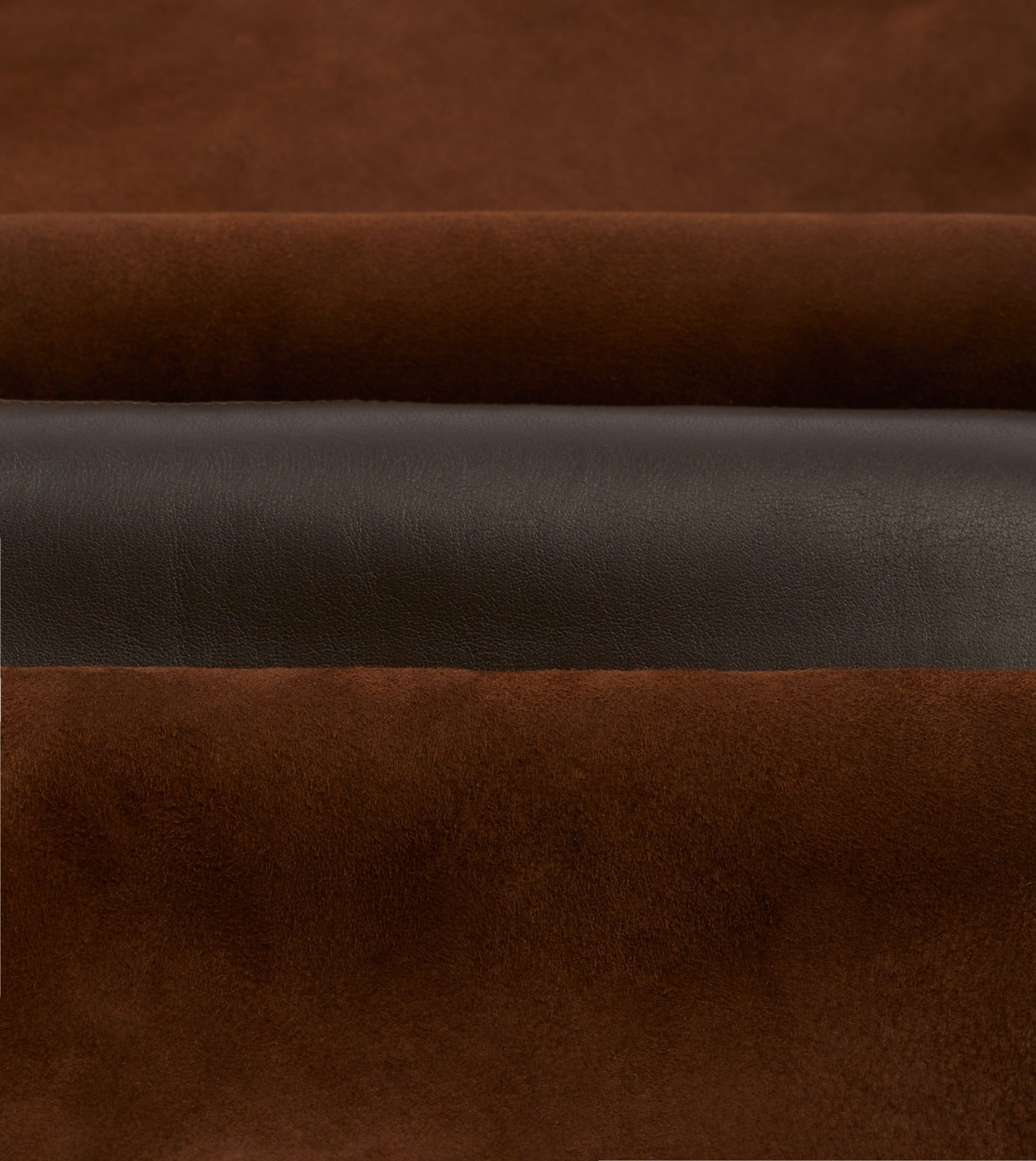 Dark Brown Suede Shearling Vest - Image 2