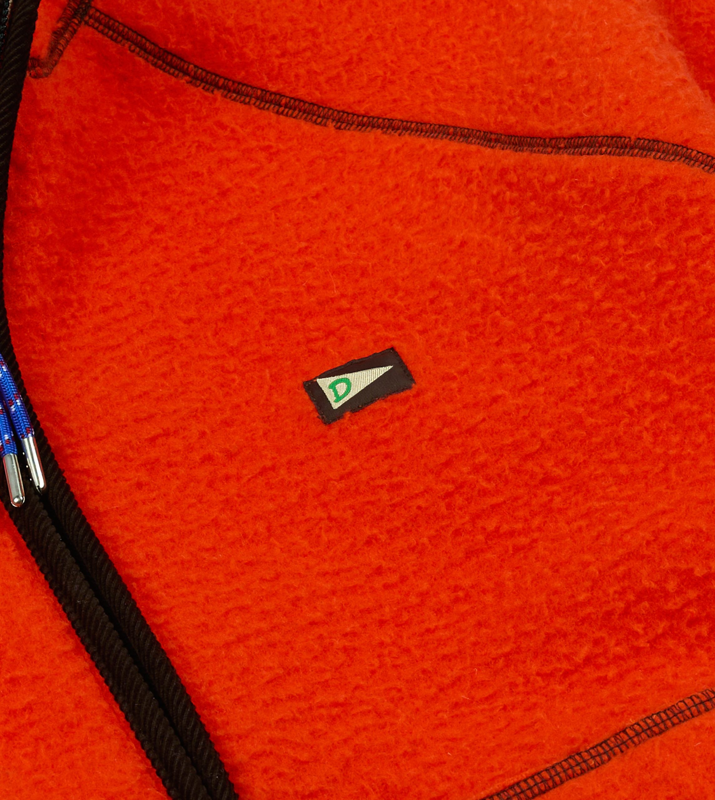 Orange Casentino Wool Half-Zip Pullover Fleece - Image 4