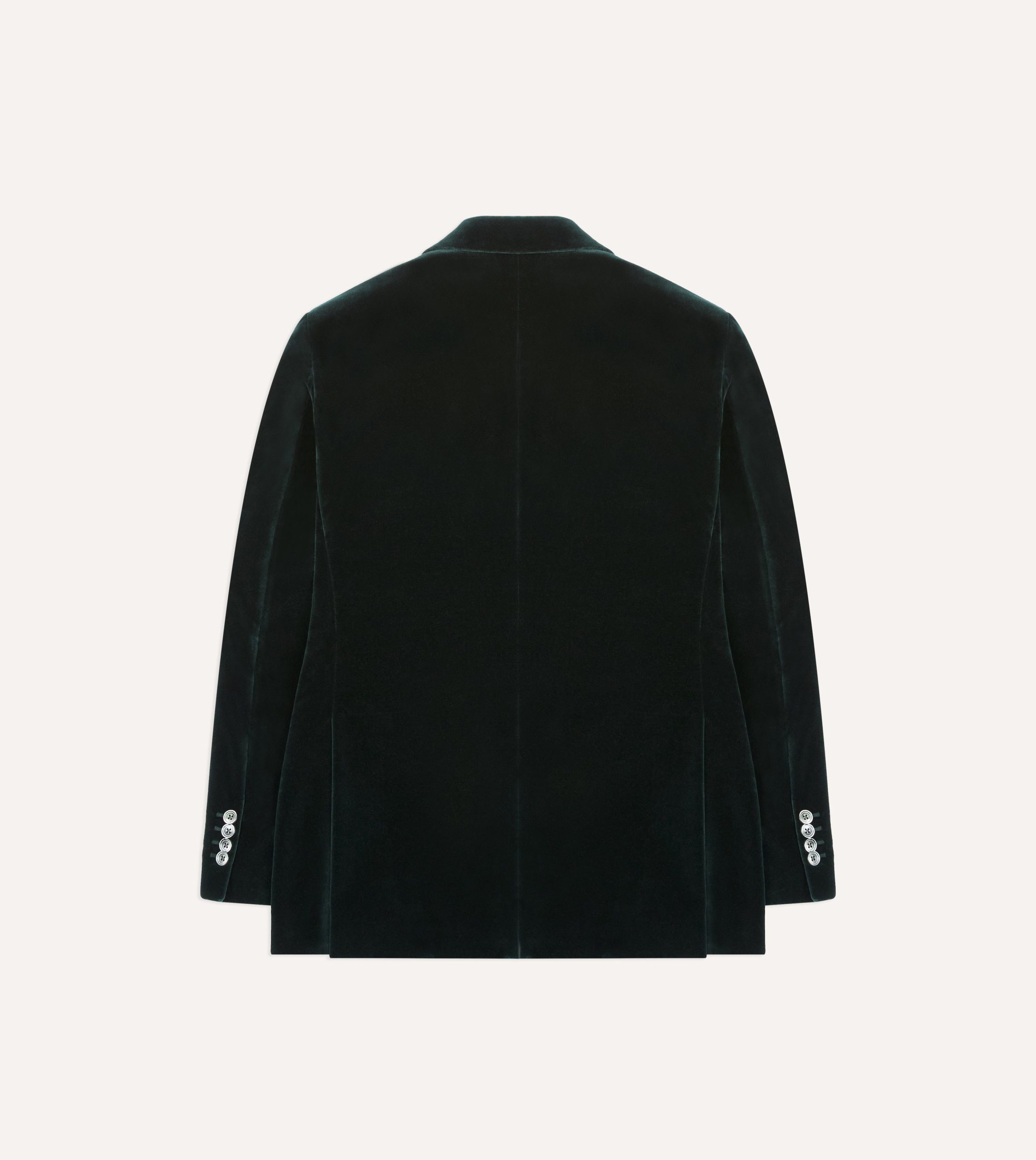 Green Velvet Double-Breasted Blazer - Image 8