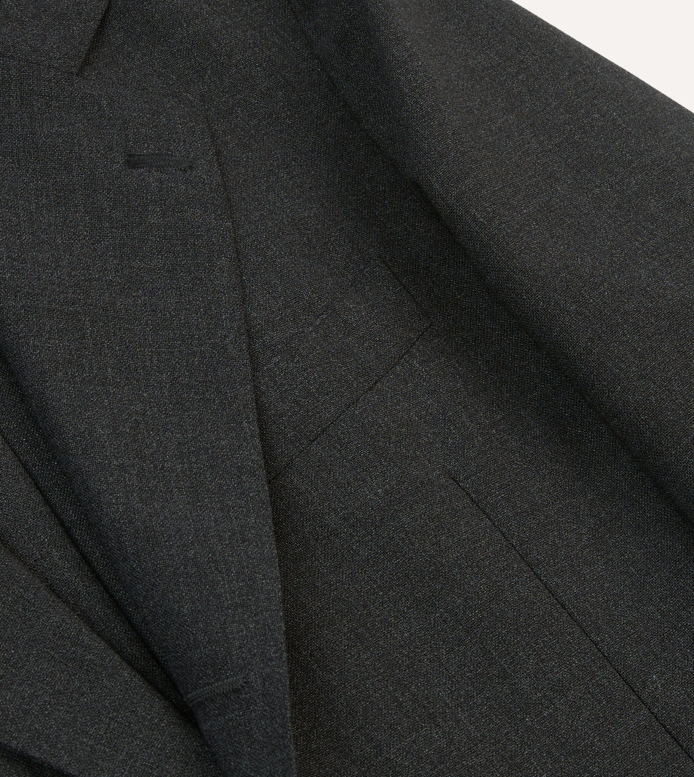 Charcoal Tropical Wool Tailored Jacket - Image 4