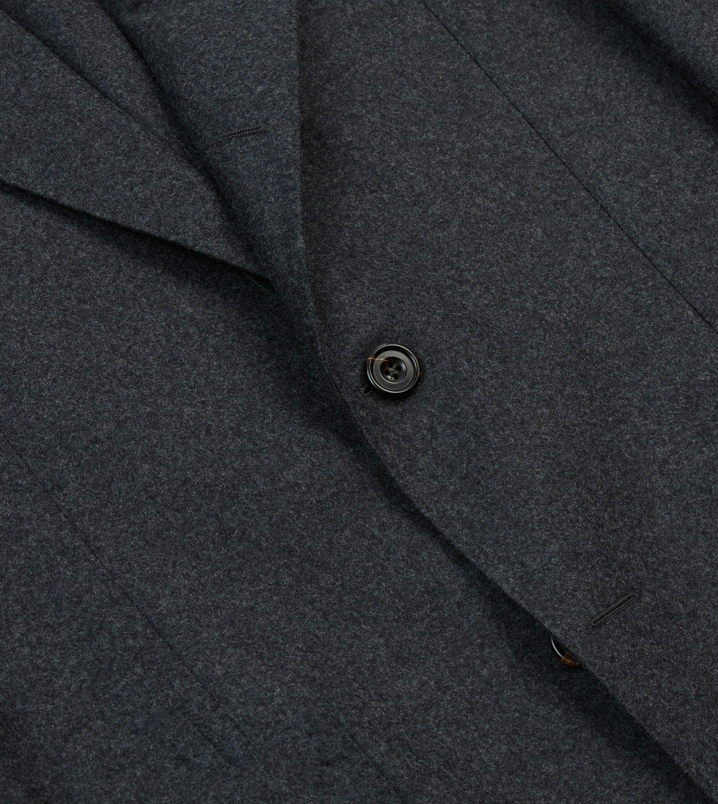 Grey Wool Flannel Tailored Jacket - Image 5