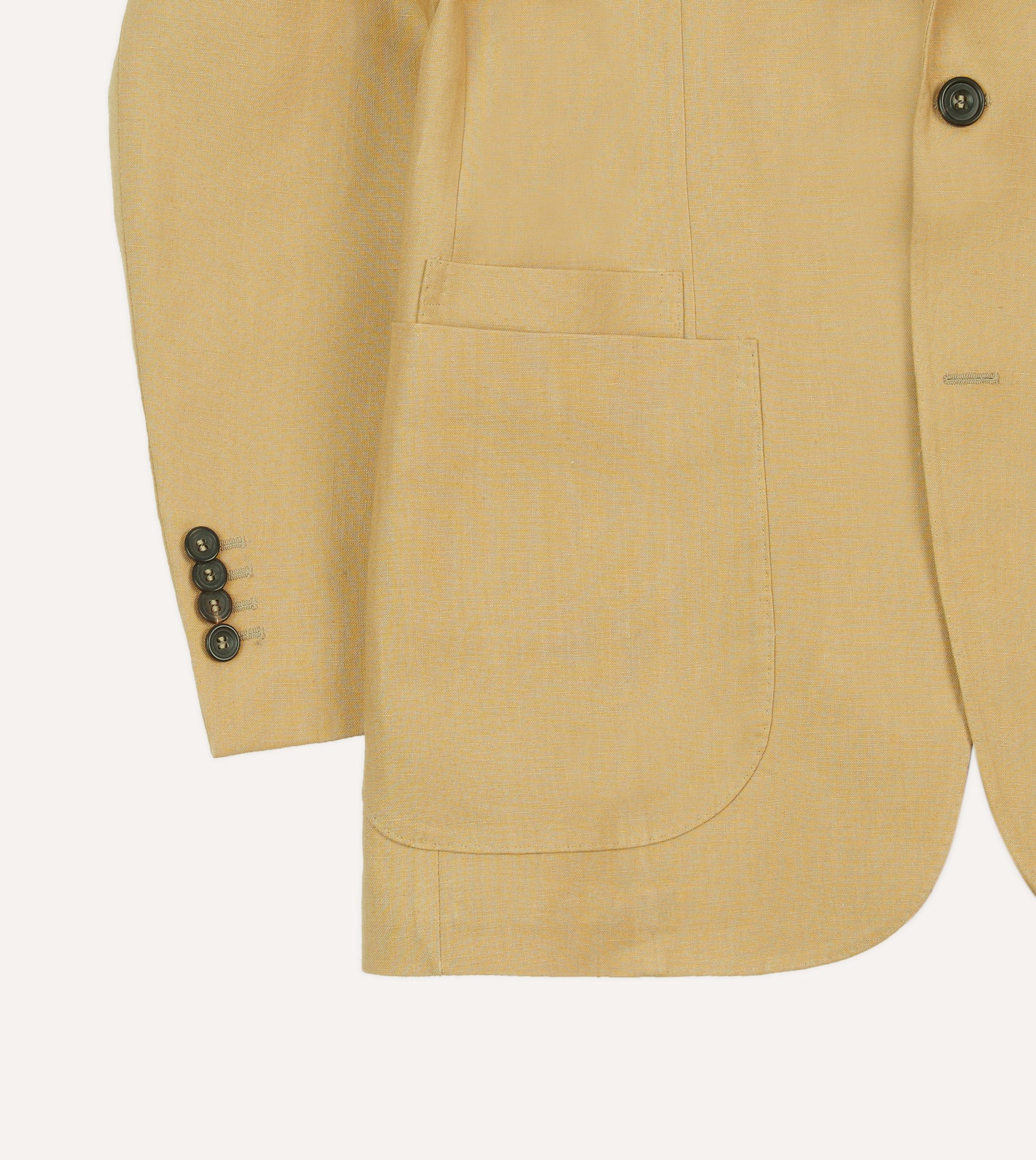 Sand Irish Linen Tailored Jacket - Image 6