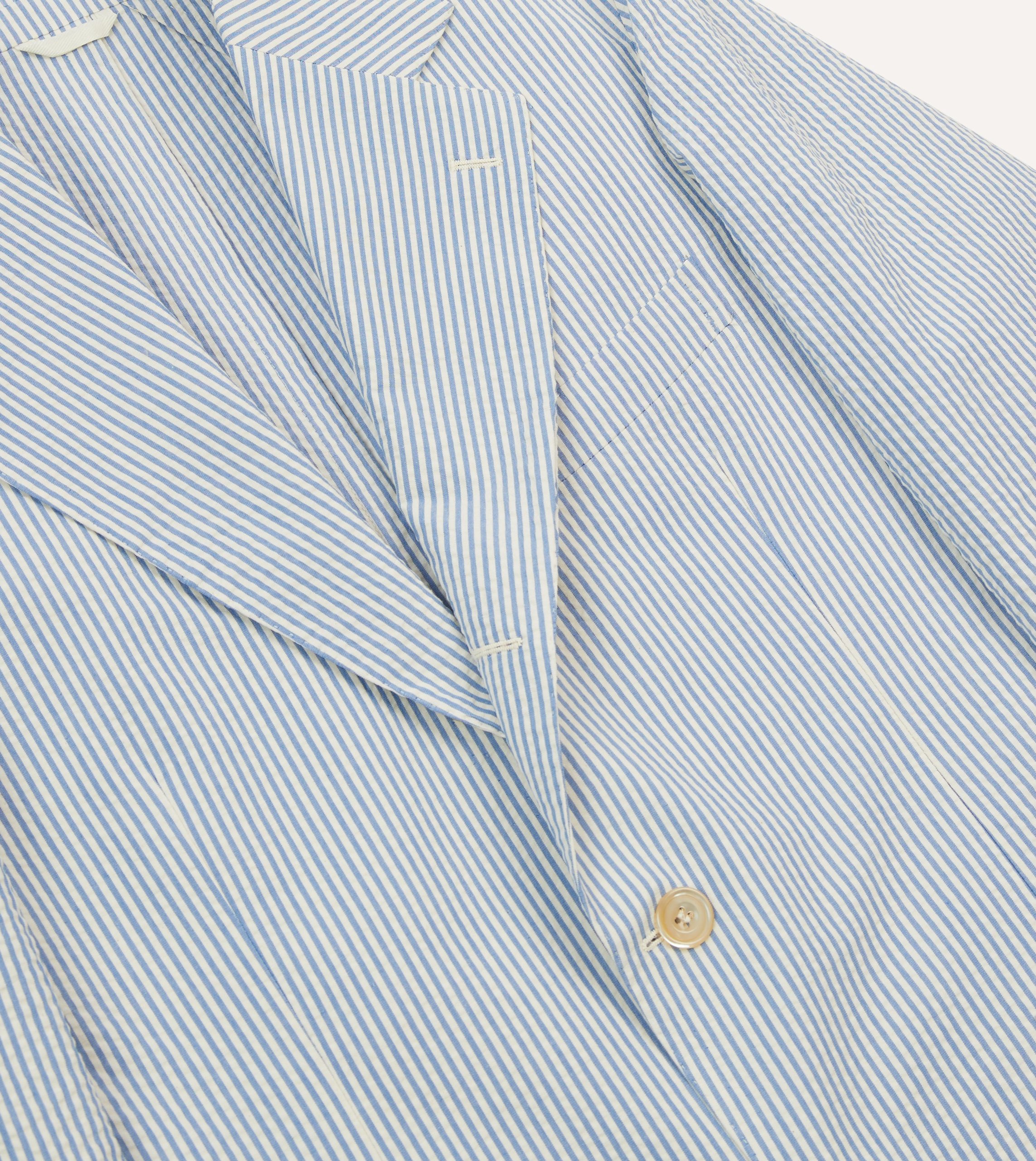 Seersucker Cotton Tailored Jacket - Image 4