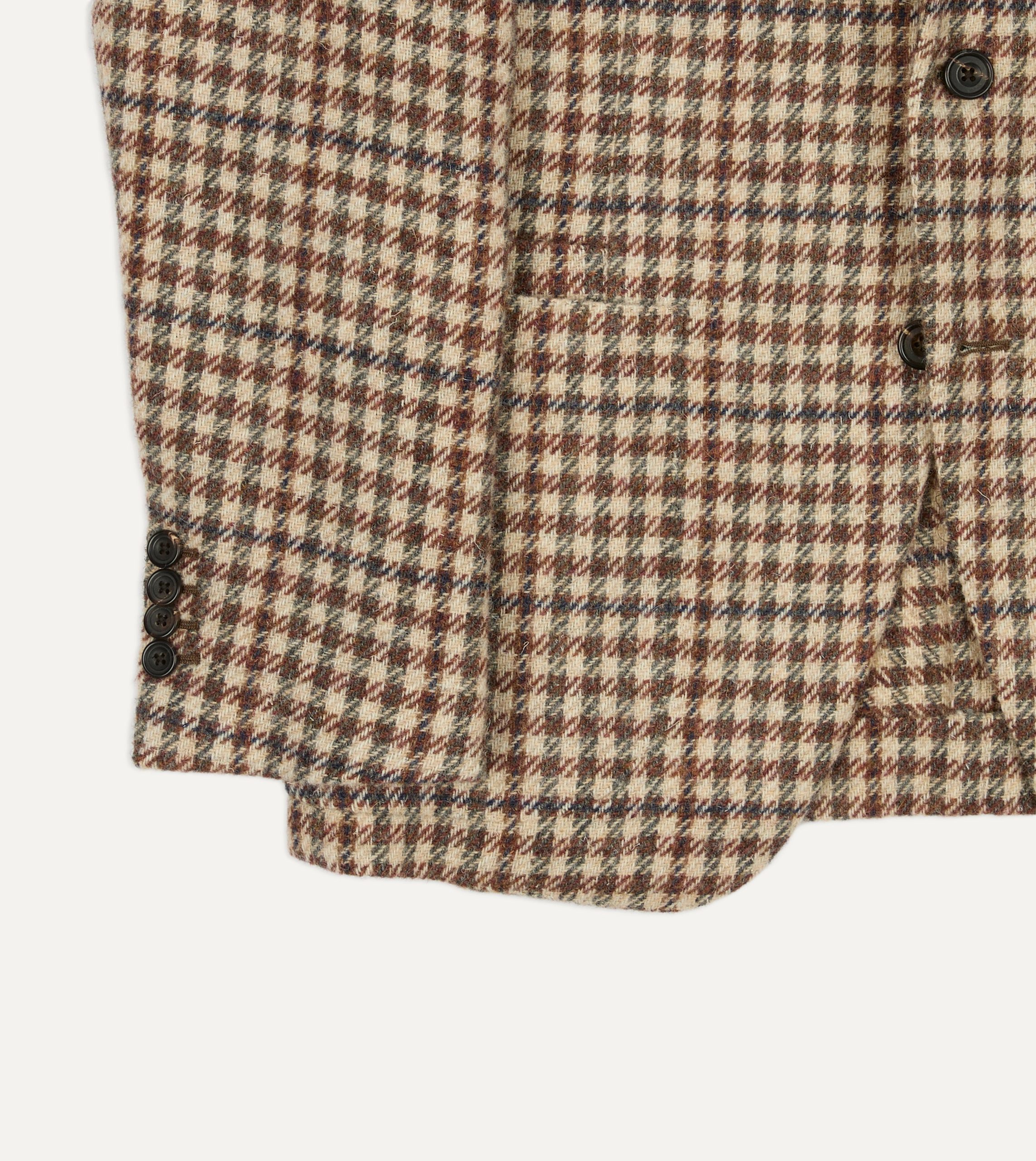 Ecru Gun Club Check Tweed Blazer - Image 6