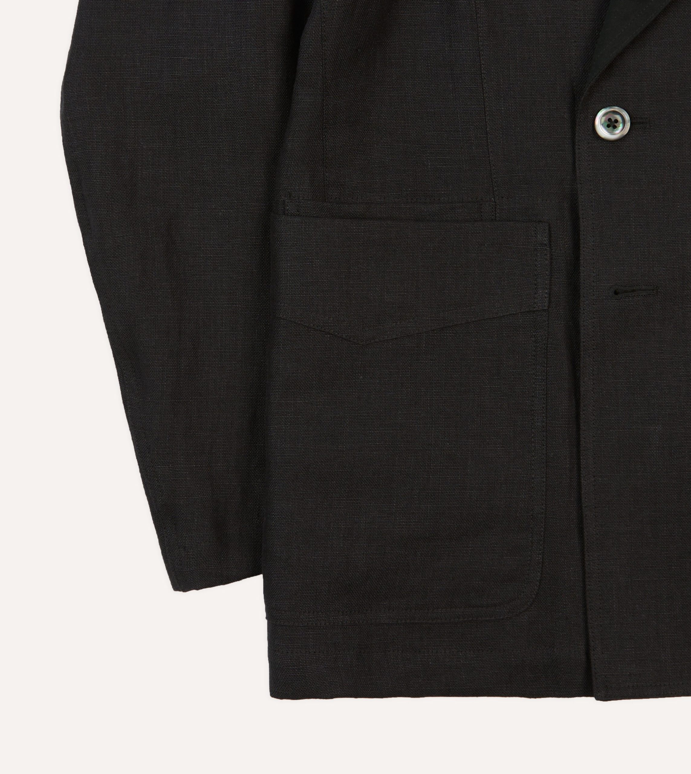 Black Linen Games Mk. V Dinner Jacket - Image 6