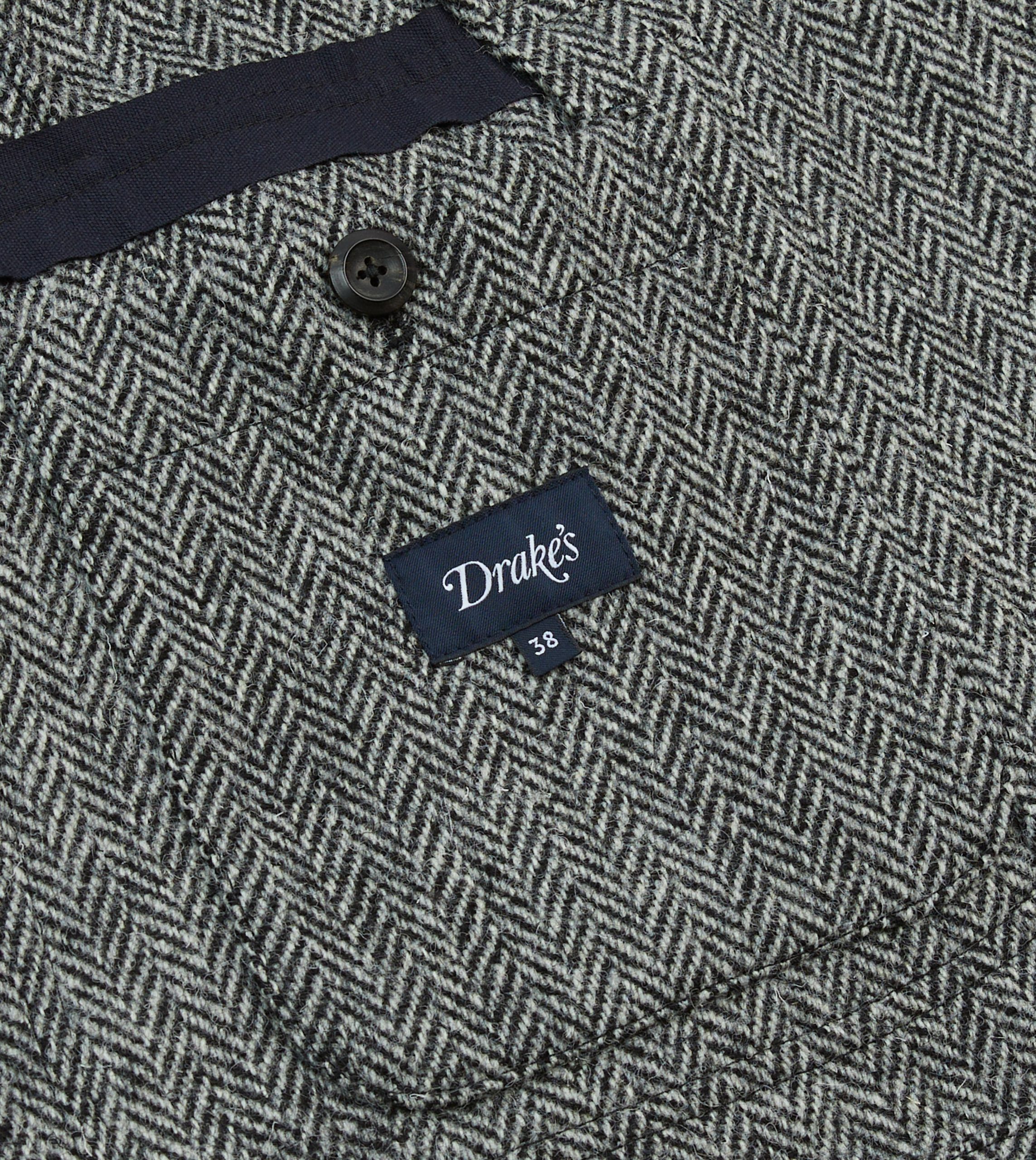 Grey Herringbone Harris Tweed Games Blazer Mk. VII - Image 7