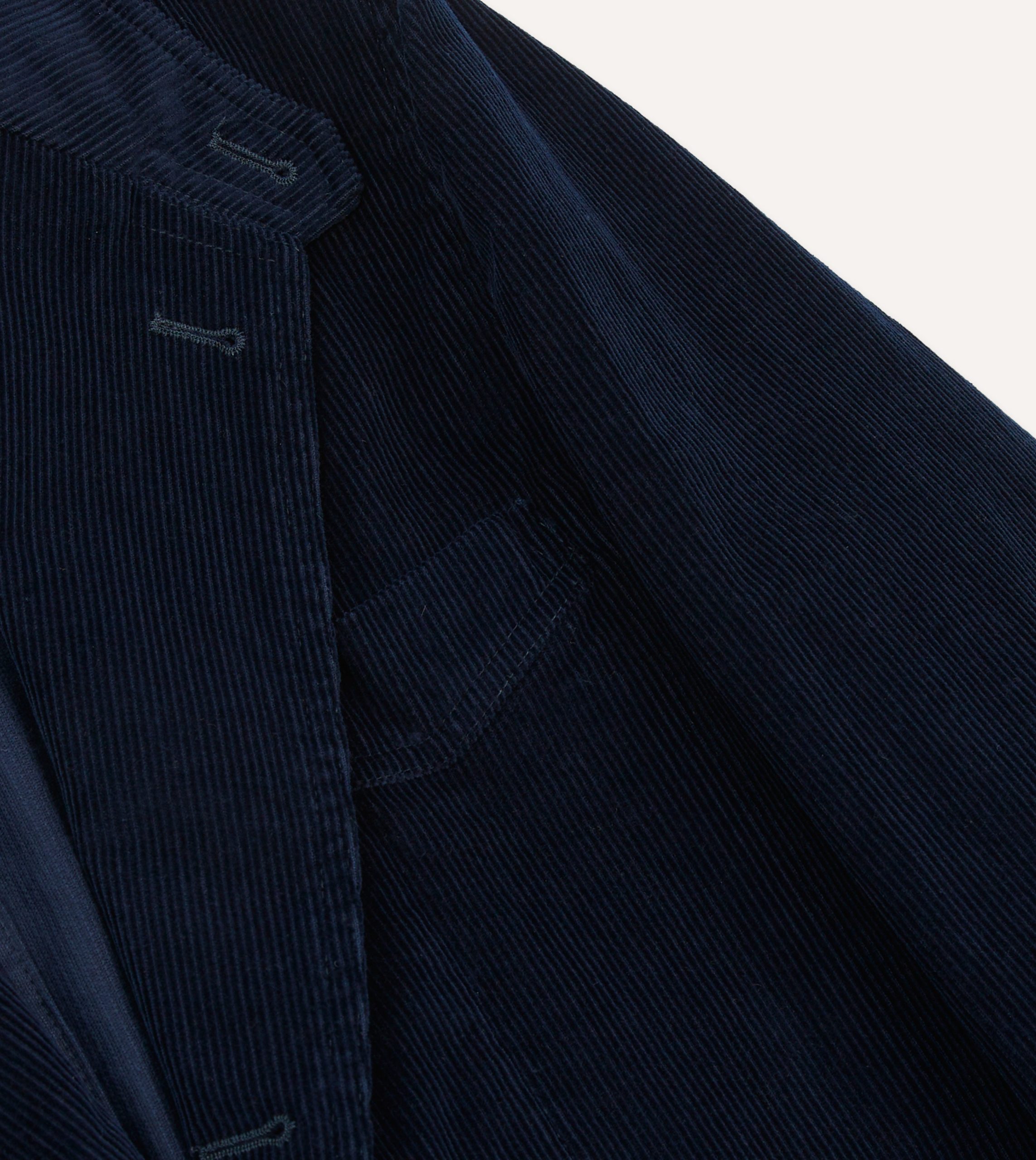 Navy Cotton Corduroy Field Games Blazer - Image 5