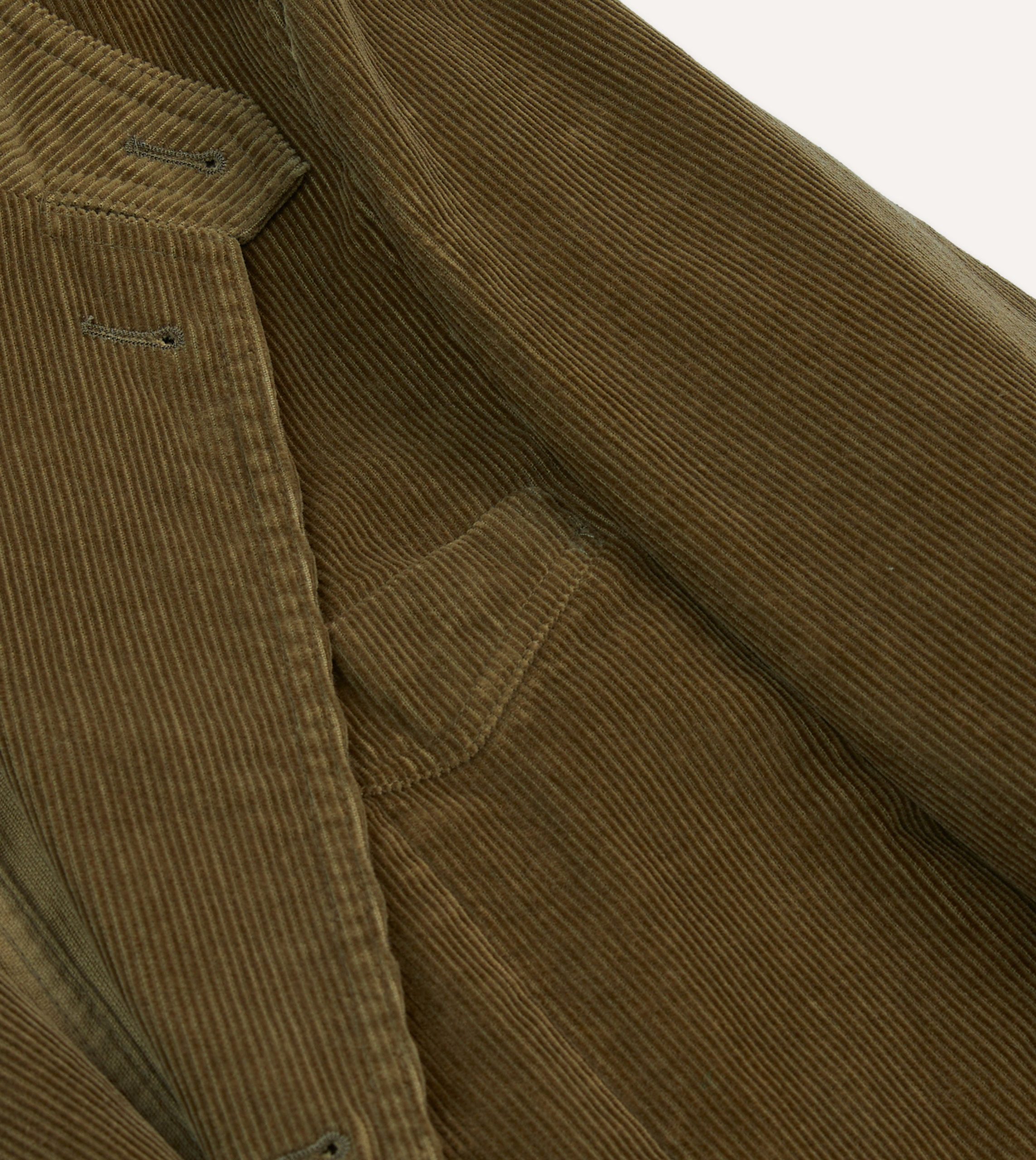 Olive Cotton Corduroy Field Games Blazer - Image 5
