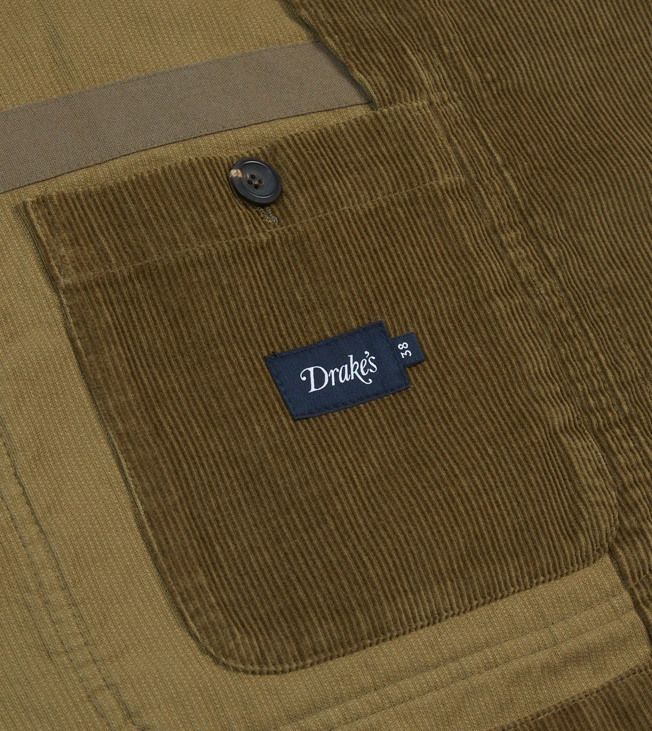 Olive Cotton Corduroy Field Games Blazer - Image 8