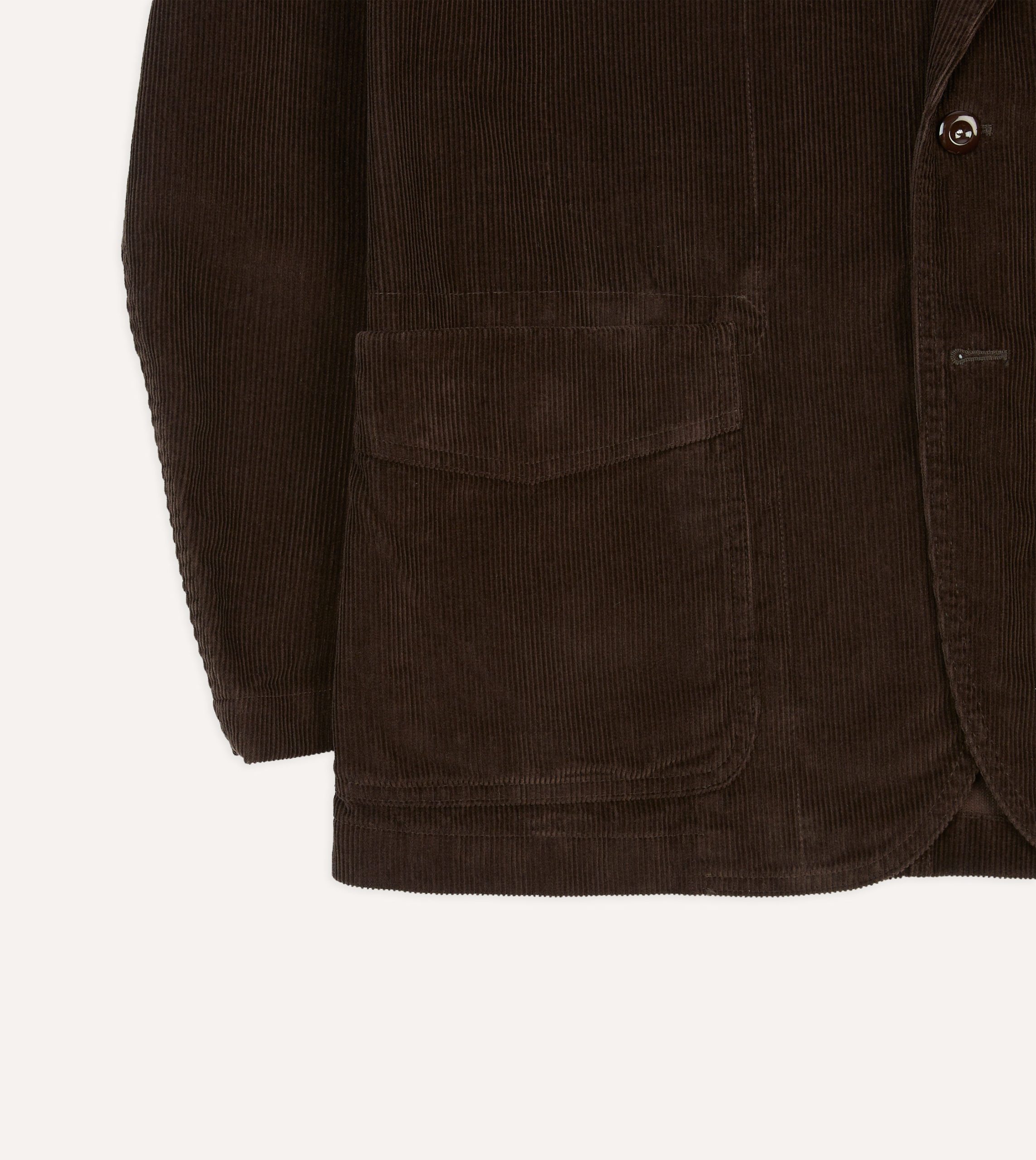 Brown Cotton Corduroy Field Games Blazer - Image 7