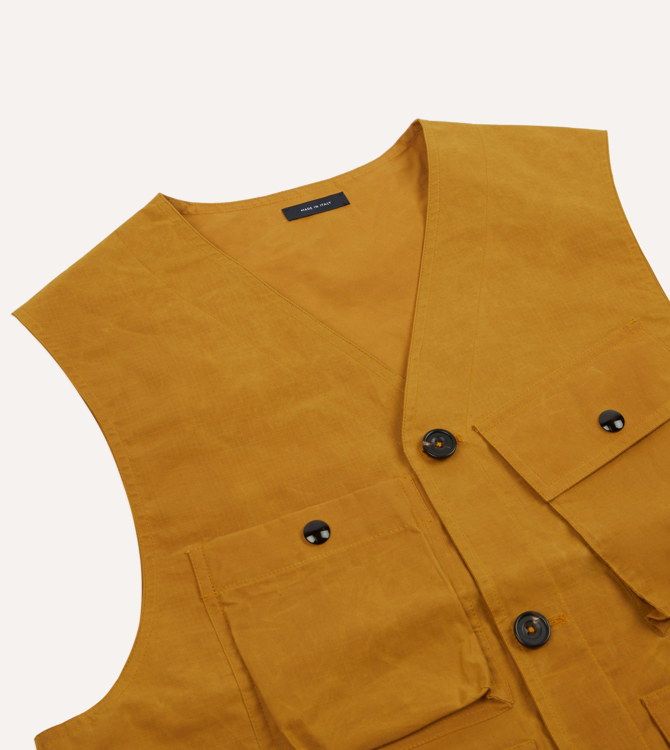 Drake's and New Balance Ripstop Cotton Utility Vest - Image 3