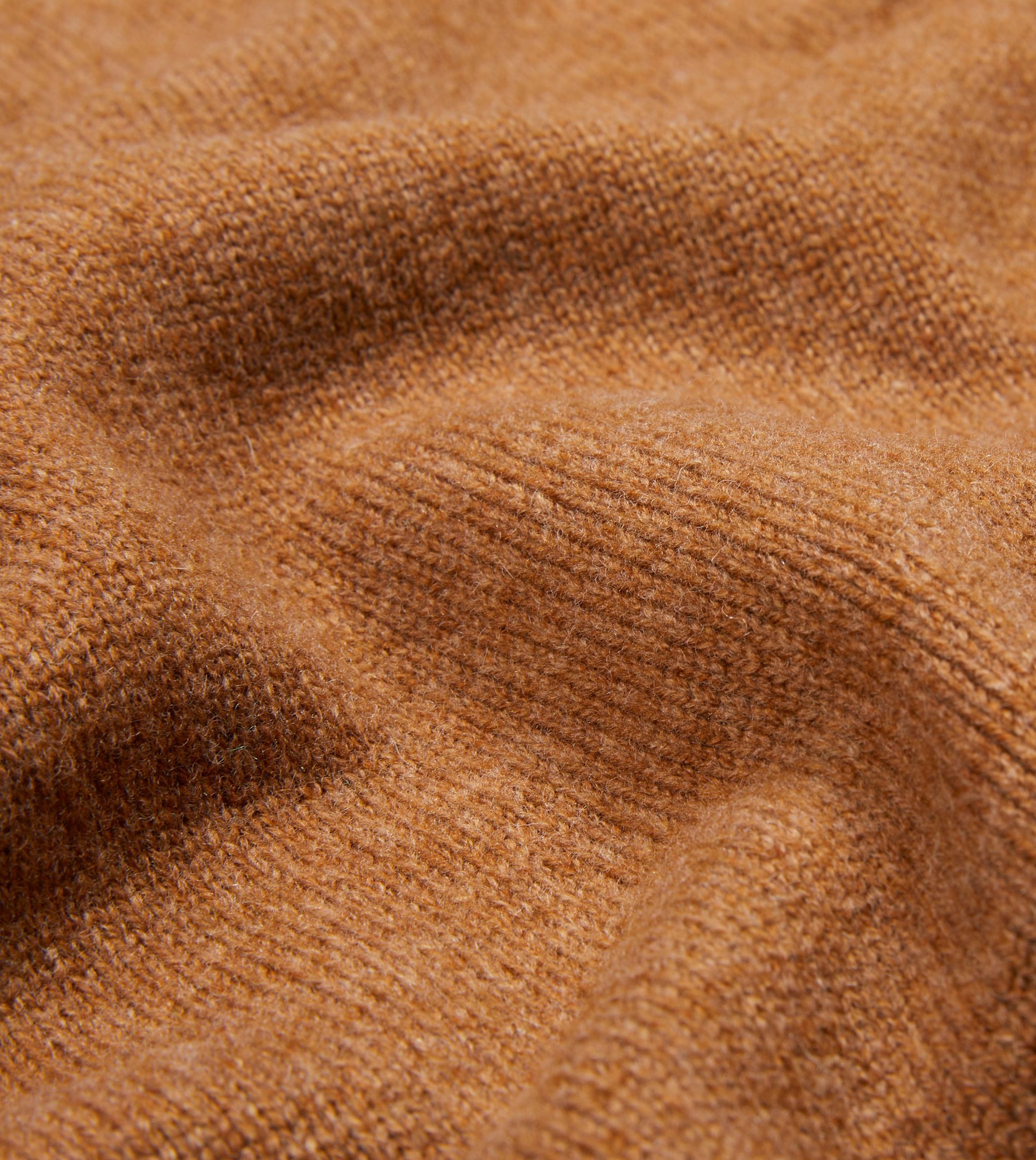 Brown Lambswool 6 Button Cardigan - Image 2