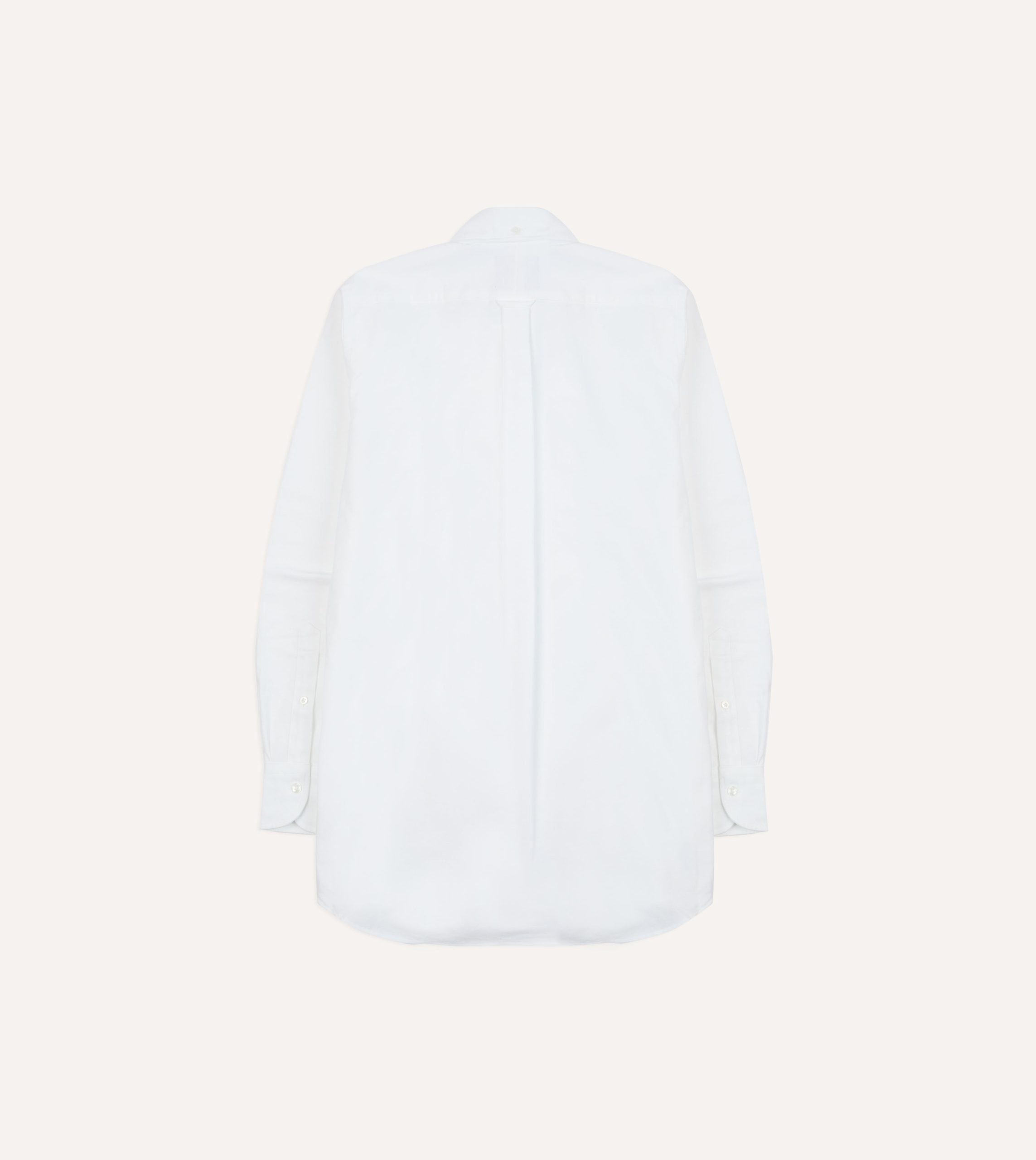 White Oxford Cotton Cloth Button-Down Shirt - Image 6