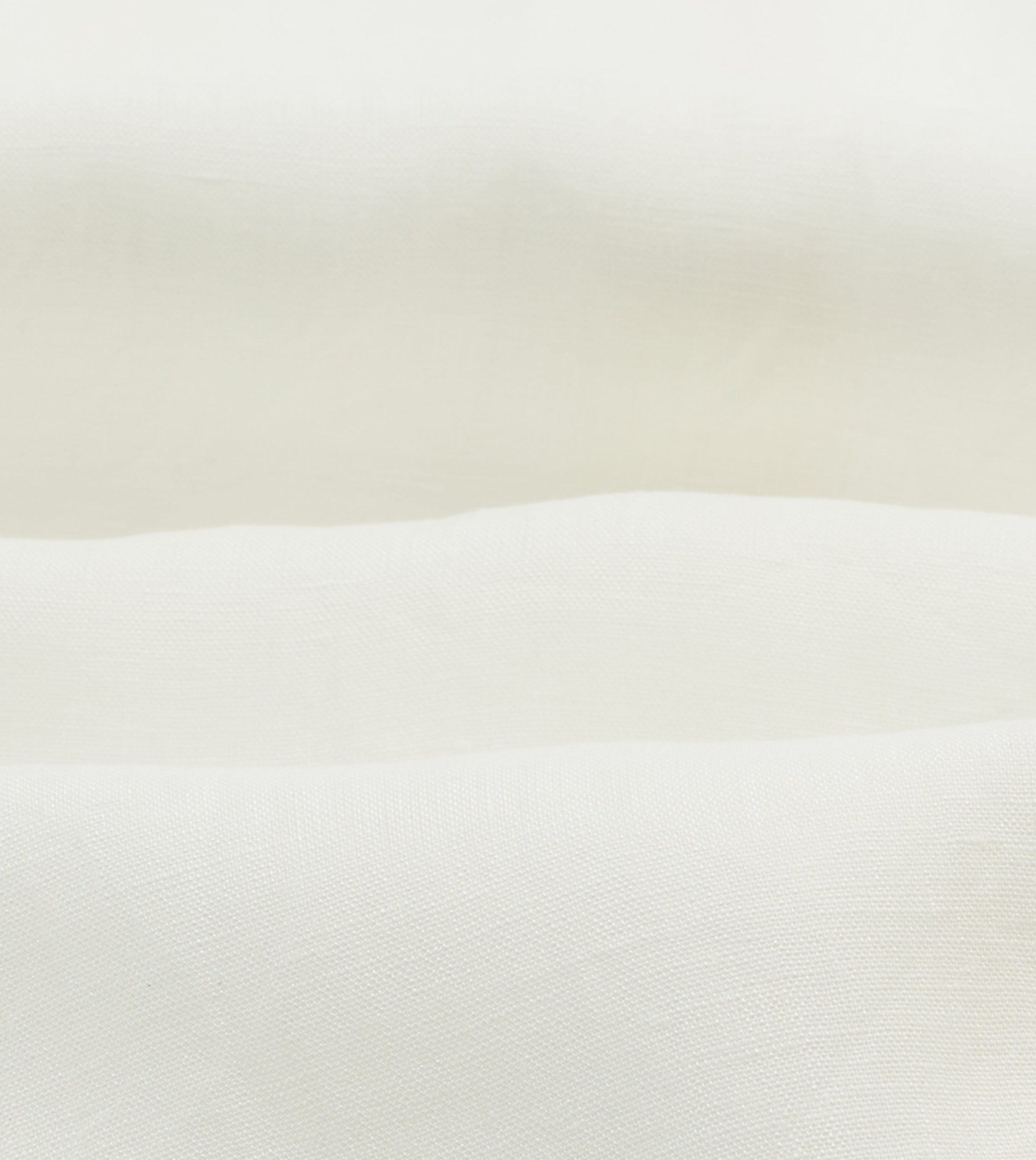 Ecru Linen Long Point Collar Shirt - Image 2