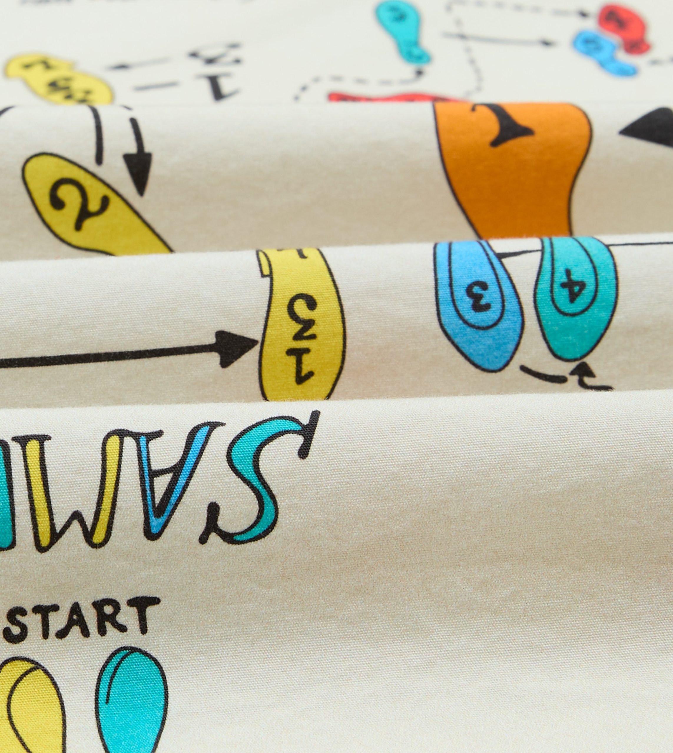 Dance Steps Print Cotton Camp Collar Short Sleeve Shirt - Image 2