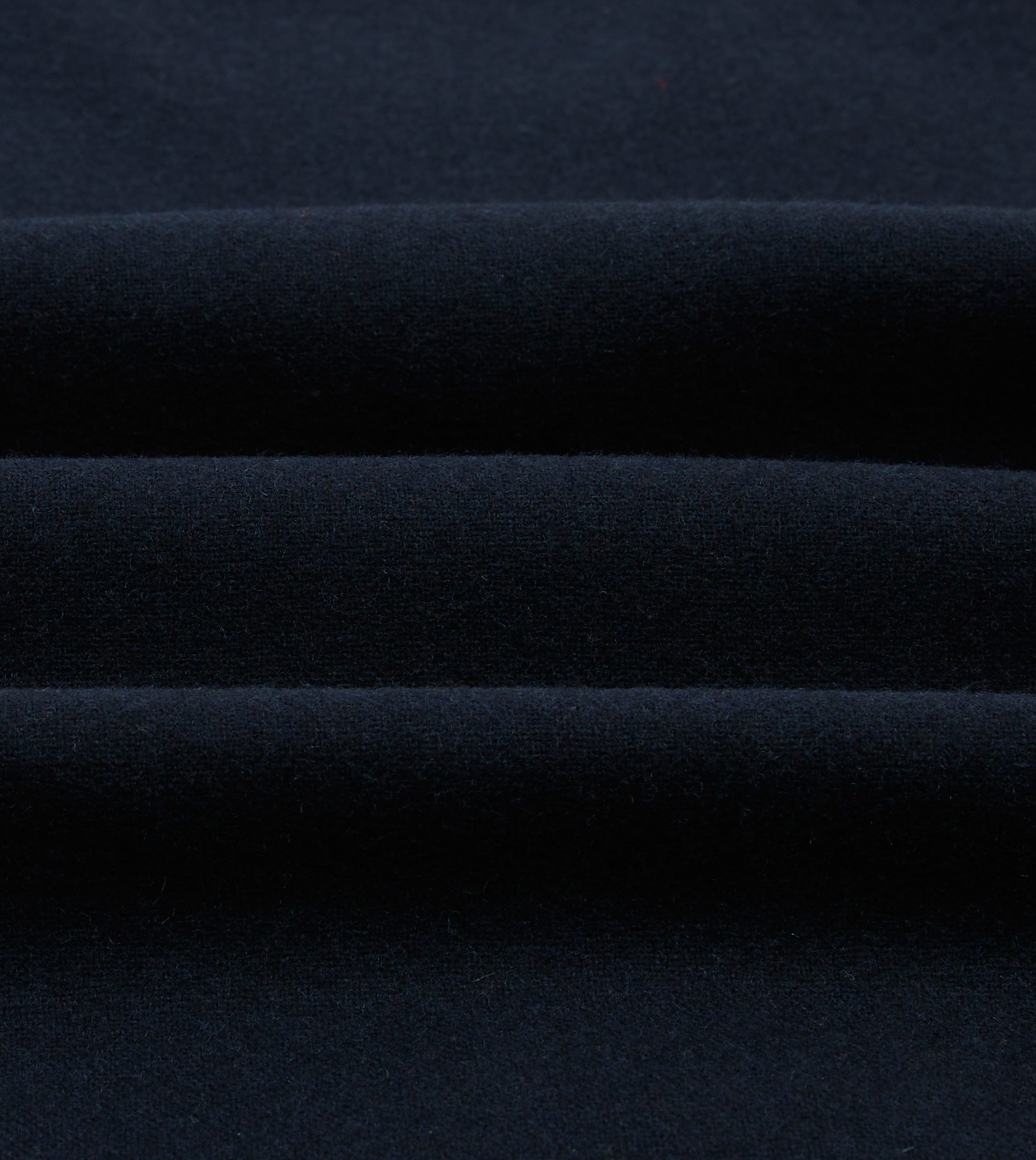 Navy Wool Four-Pocket Camp Collar Work Shirt - Image 2