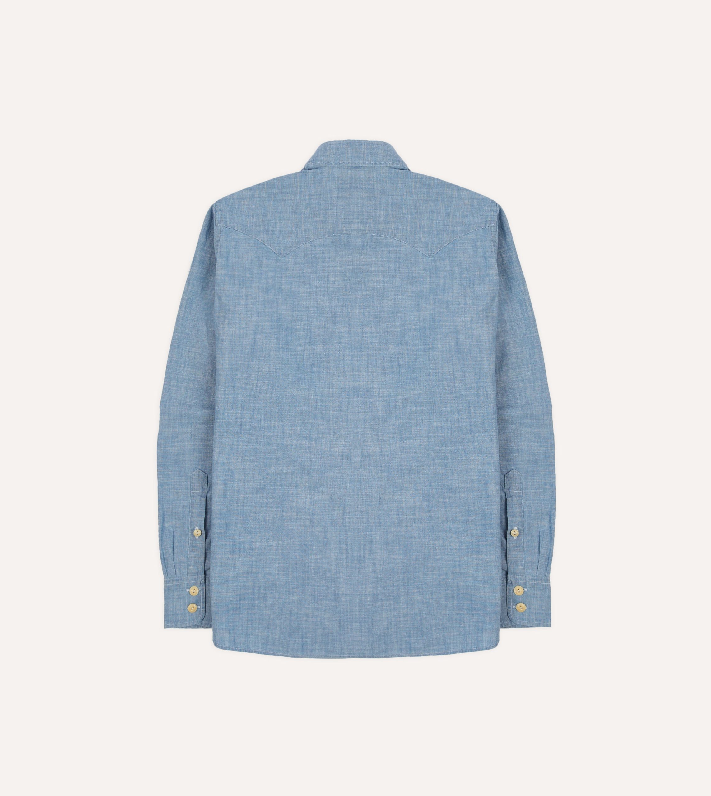 Chambray Two-Pocket Western Shirt - Image 6