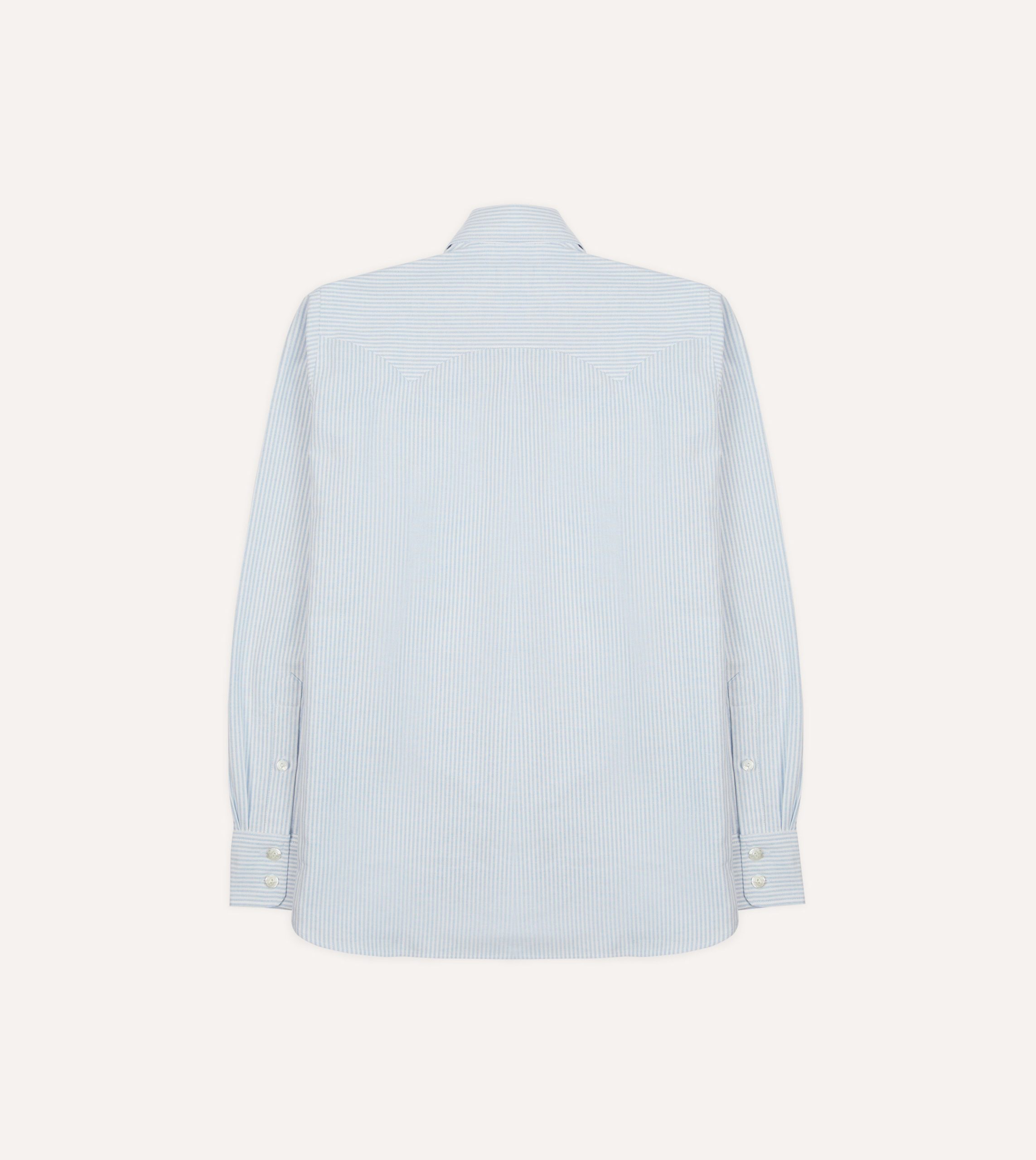 Multi Stripe Cotton Oxford Two-Pocket Western Fun Shirt - Image 6