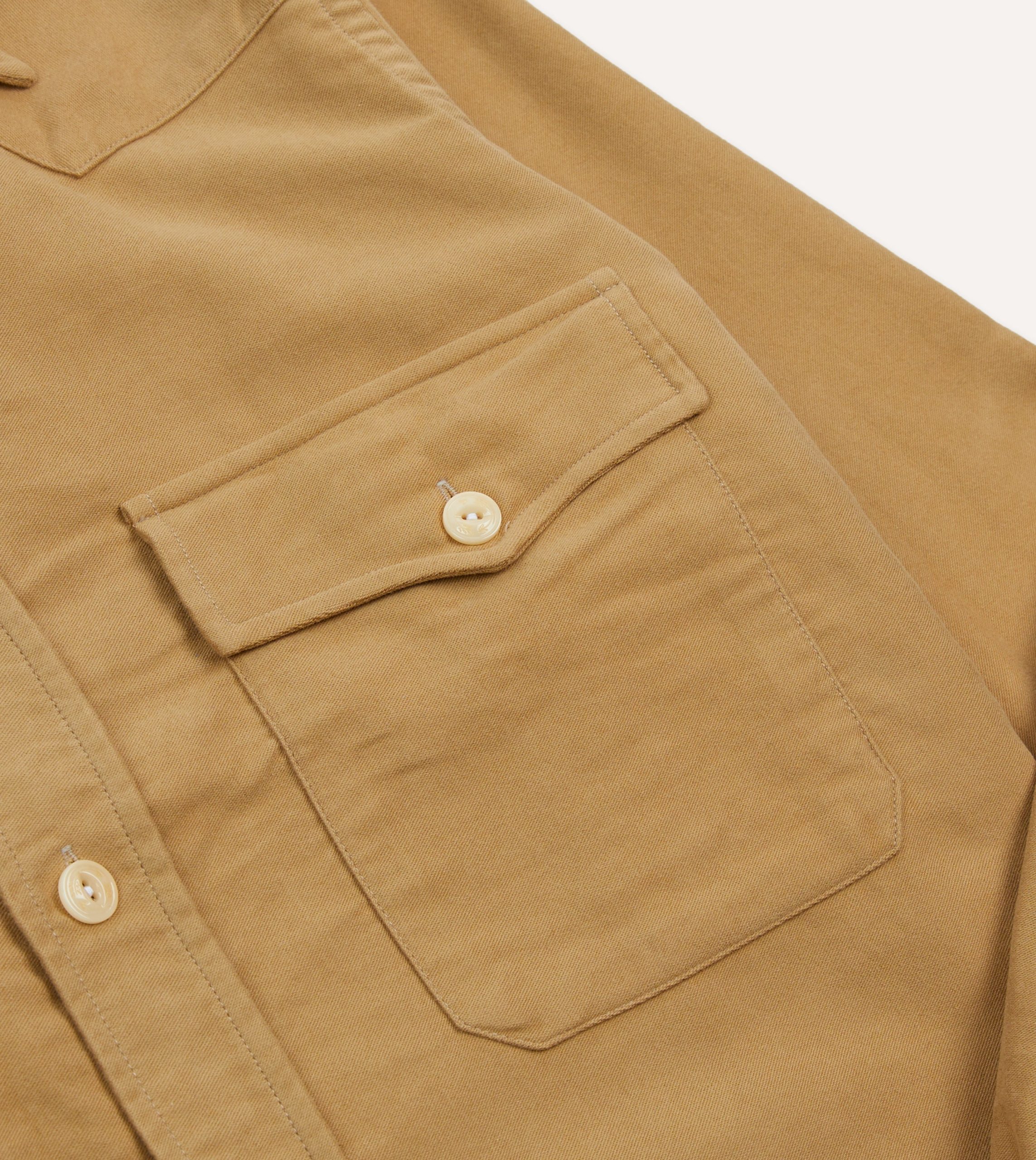 Sand Moleskin Two-Pocket Western Shirt - Image 4