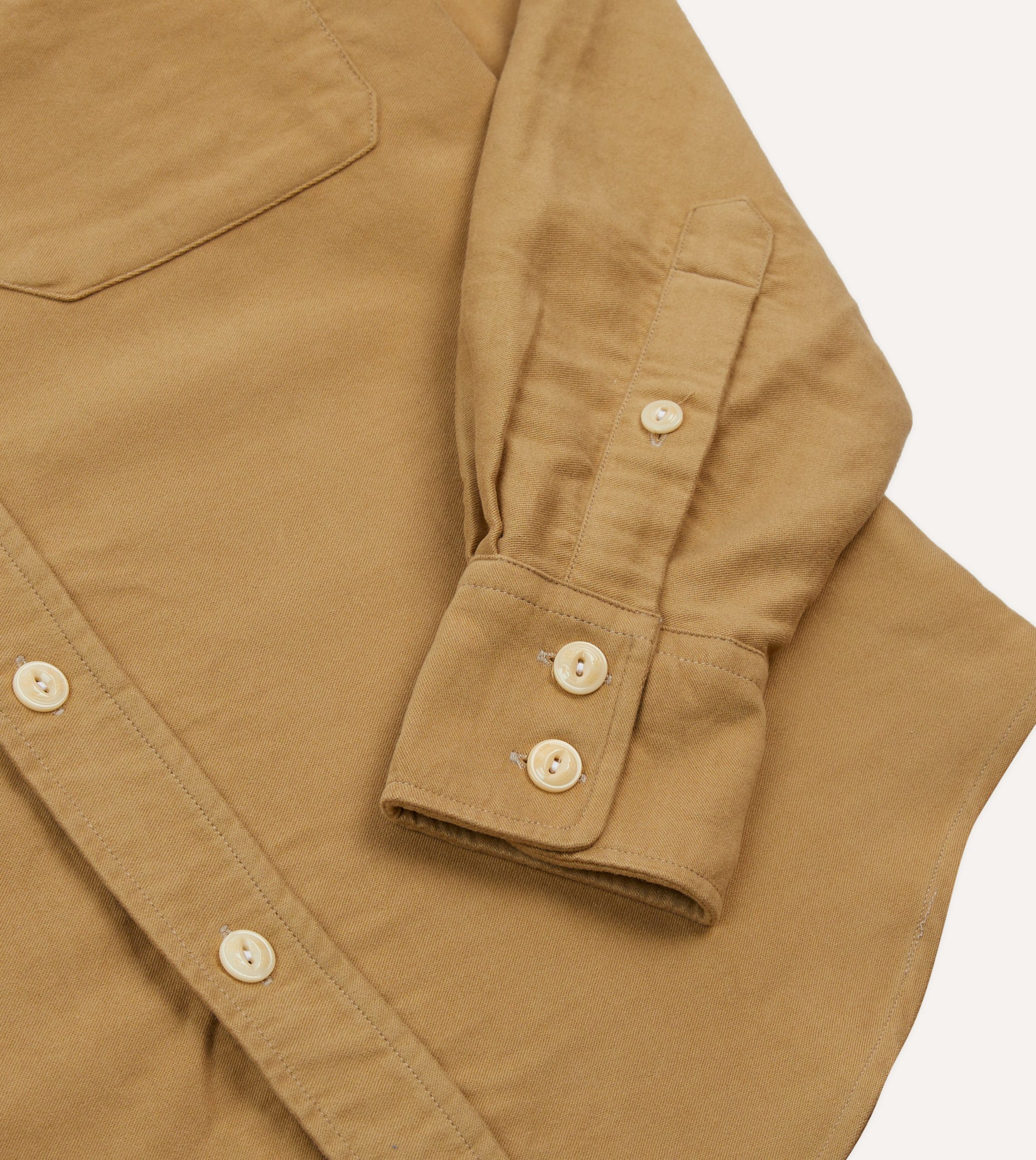 Sand Moleskin Two-Pocket Western Shirt - Image 5