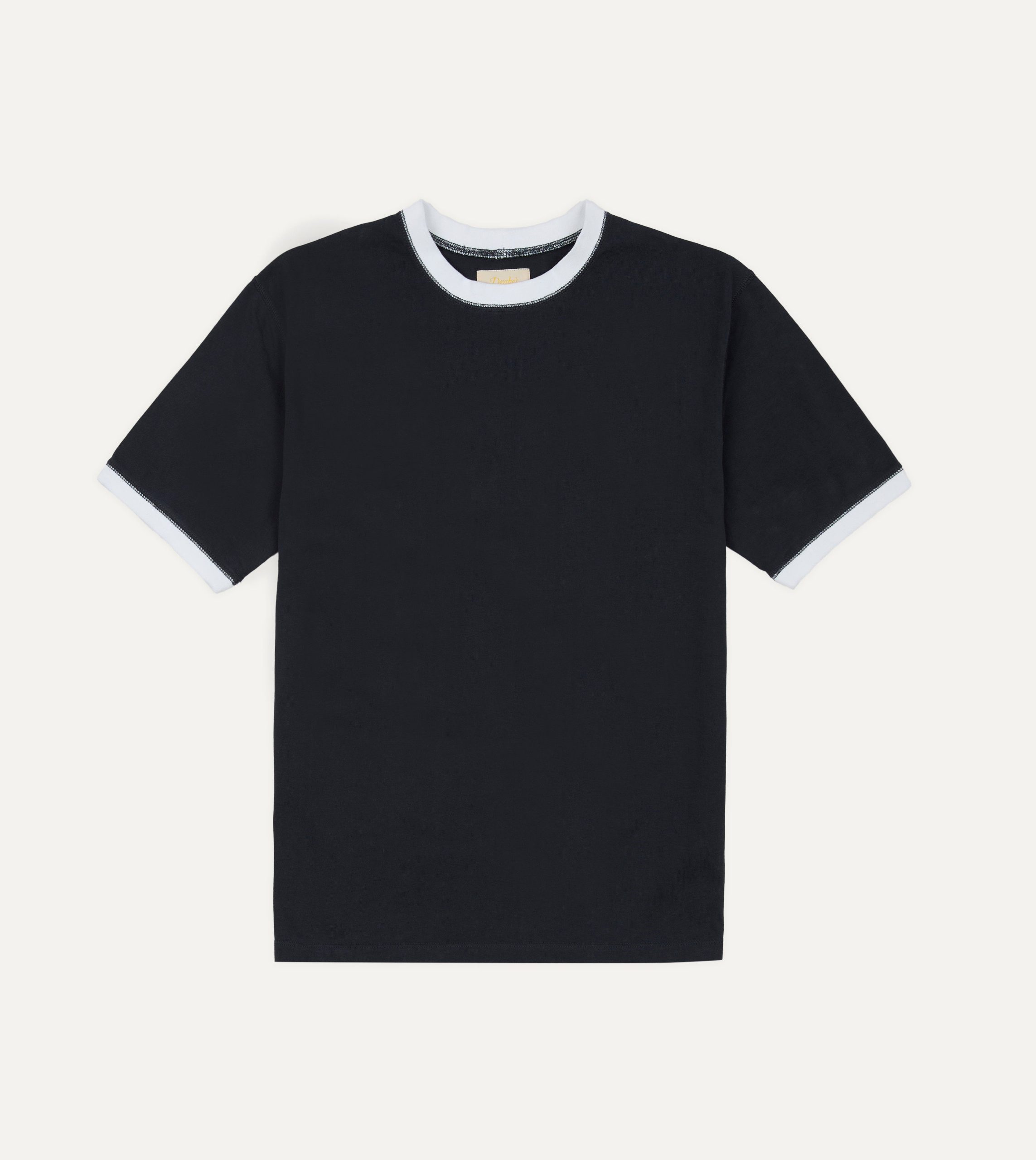 Drake's & Mr Camel Navy Ringer T-Shirt
