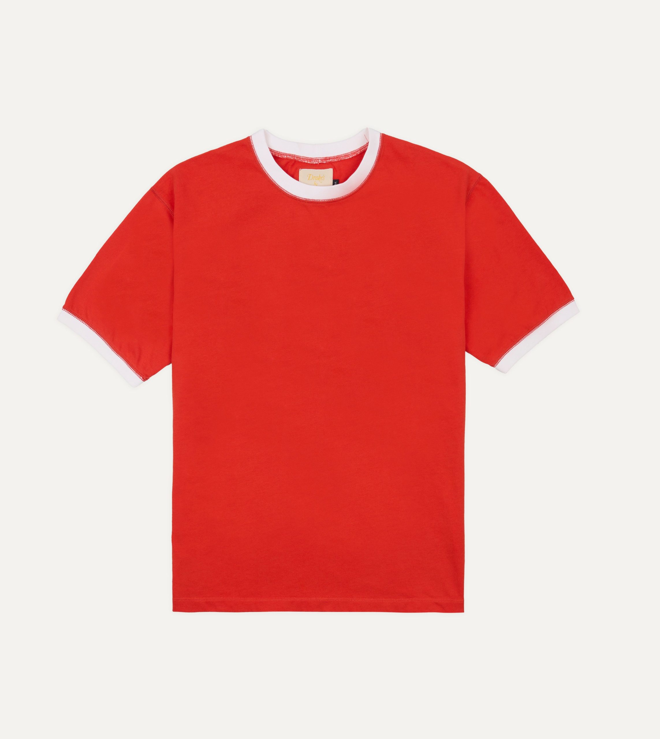 Drake's & Mr Camel Red Ringer T-Shirt