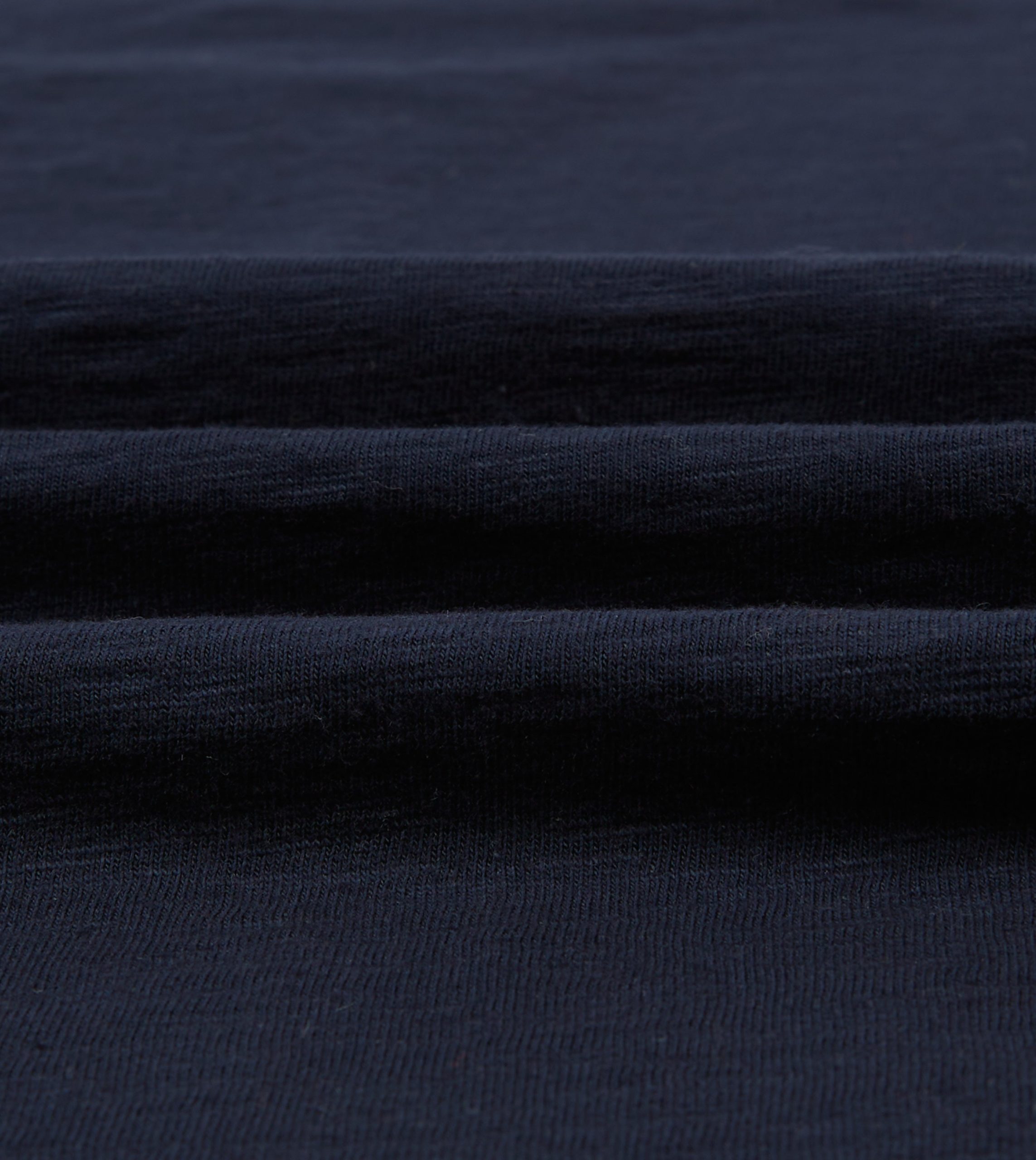 Navy Flamé Cotton Crew Neck Hiking T-Shirt - Image 2