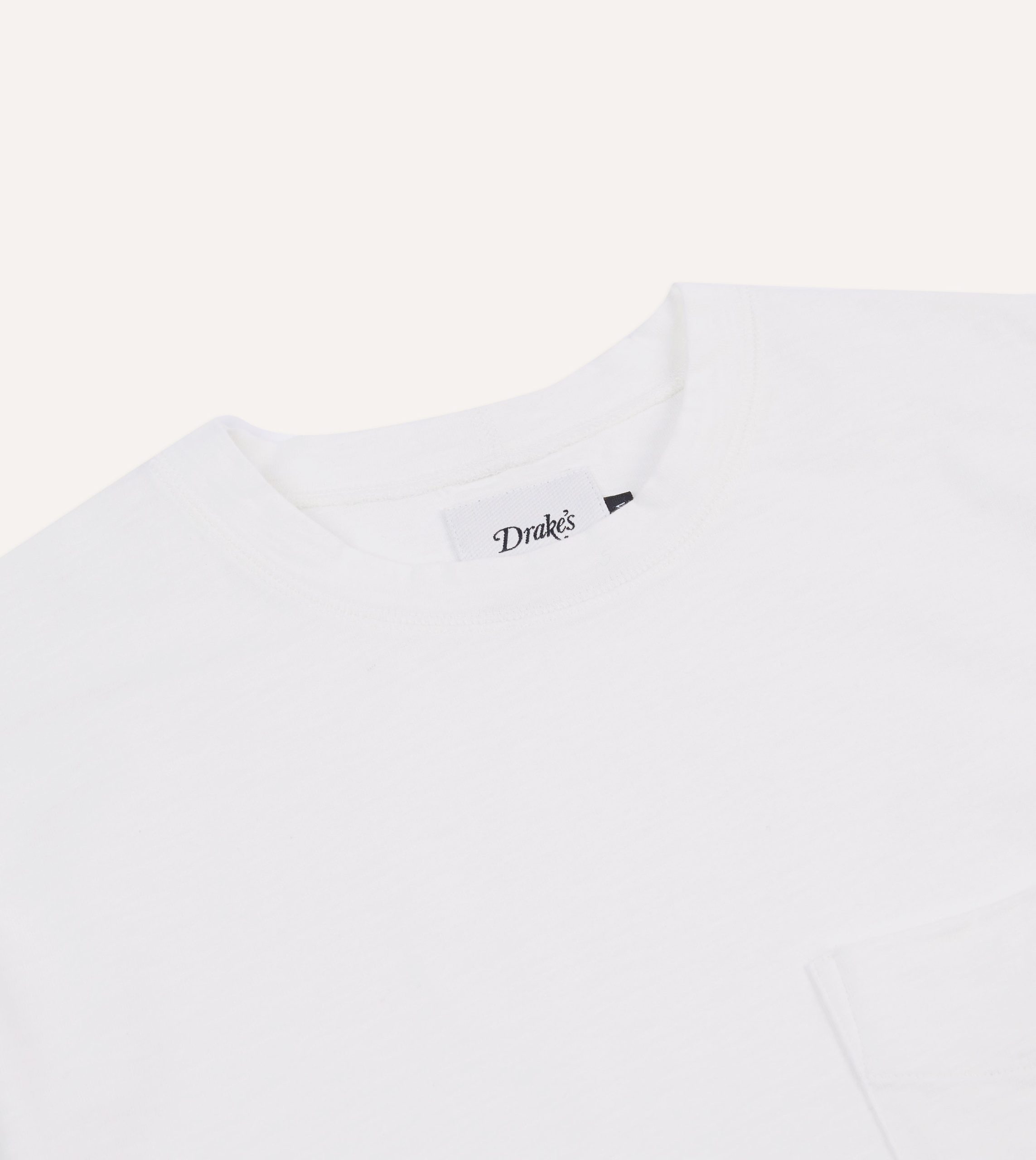 White Flamé Cotton Crew Neck Hiking T-Shirt - Image 4