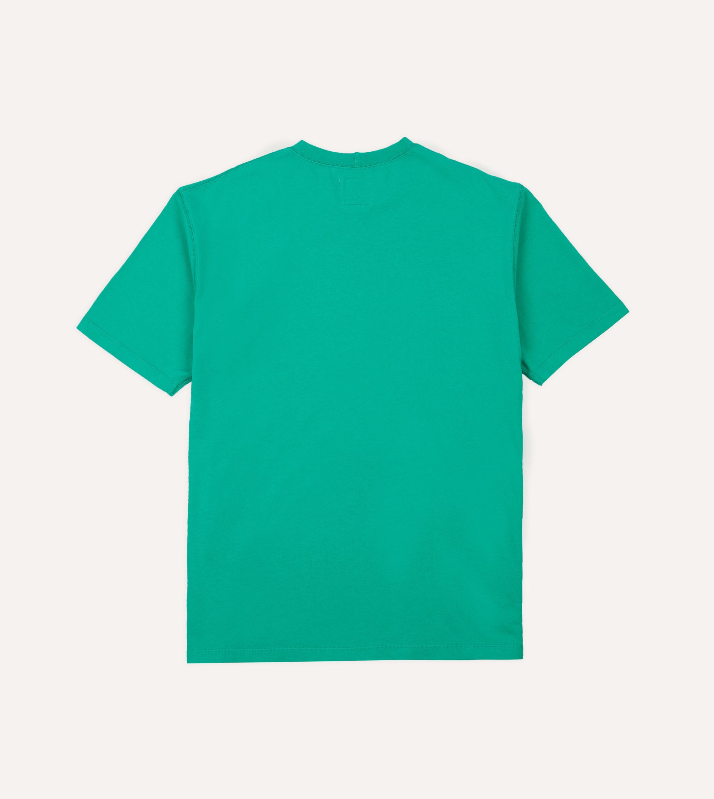Antique Green Lightweight Cotton Crew Neck Hiking T-Shirt - Image 4