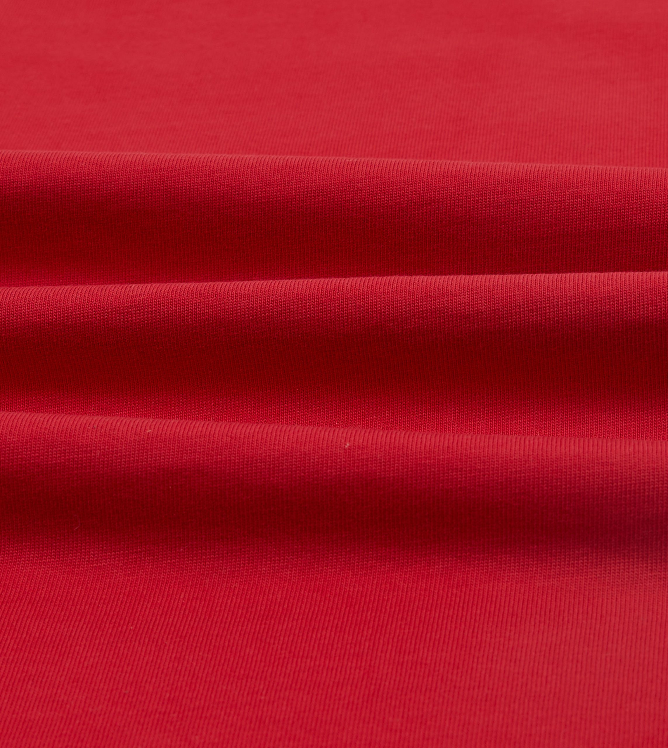 Red and Ecru Long Sleeve Raglan T-Shirt - Image 2