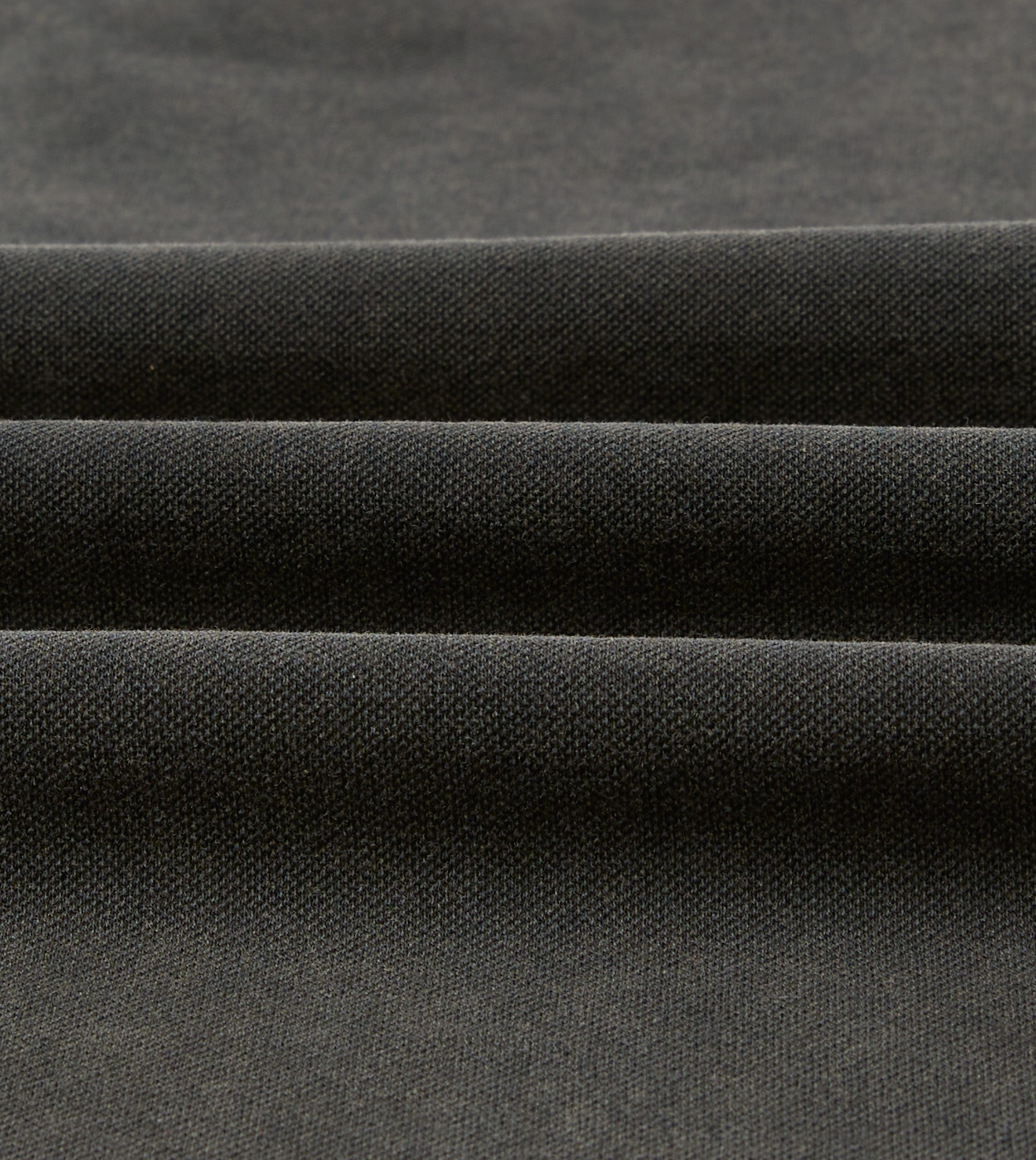 Washed Black Piqué Cotton Polo Shirt - Image 2