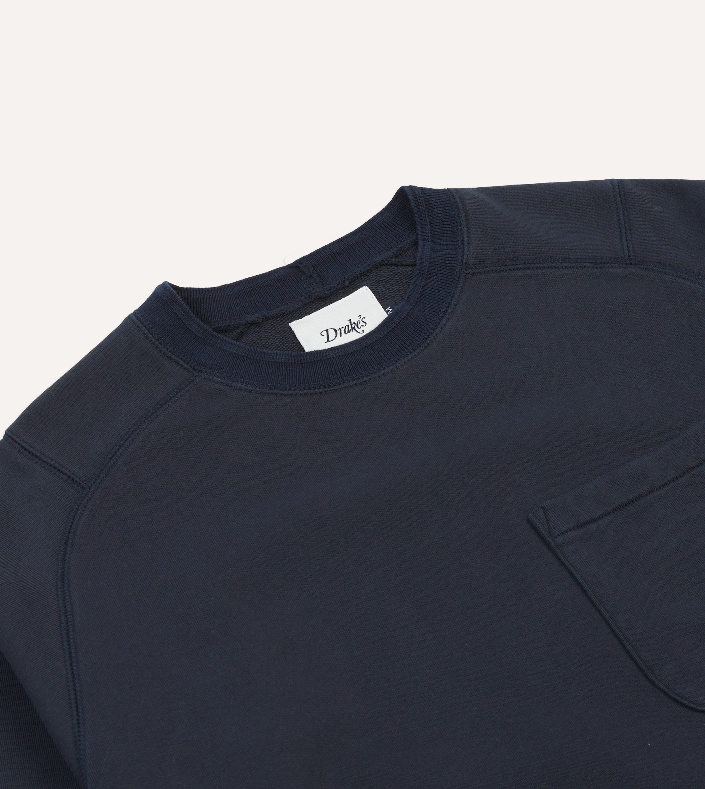 Navy Heavy Cotton Crew Neck Hiking T-Shirt - Image 3