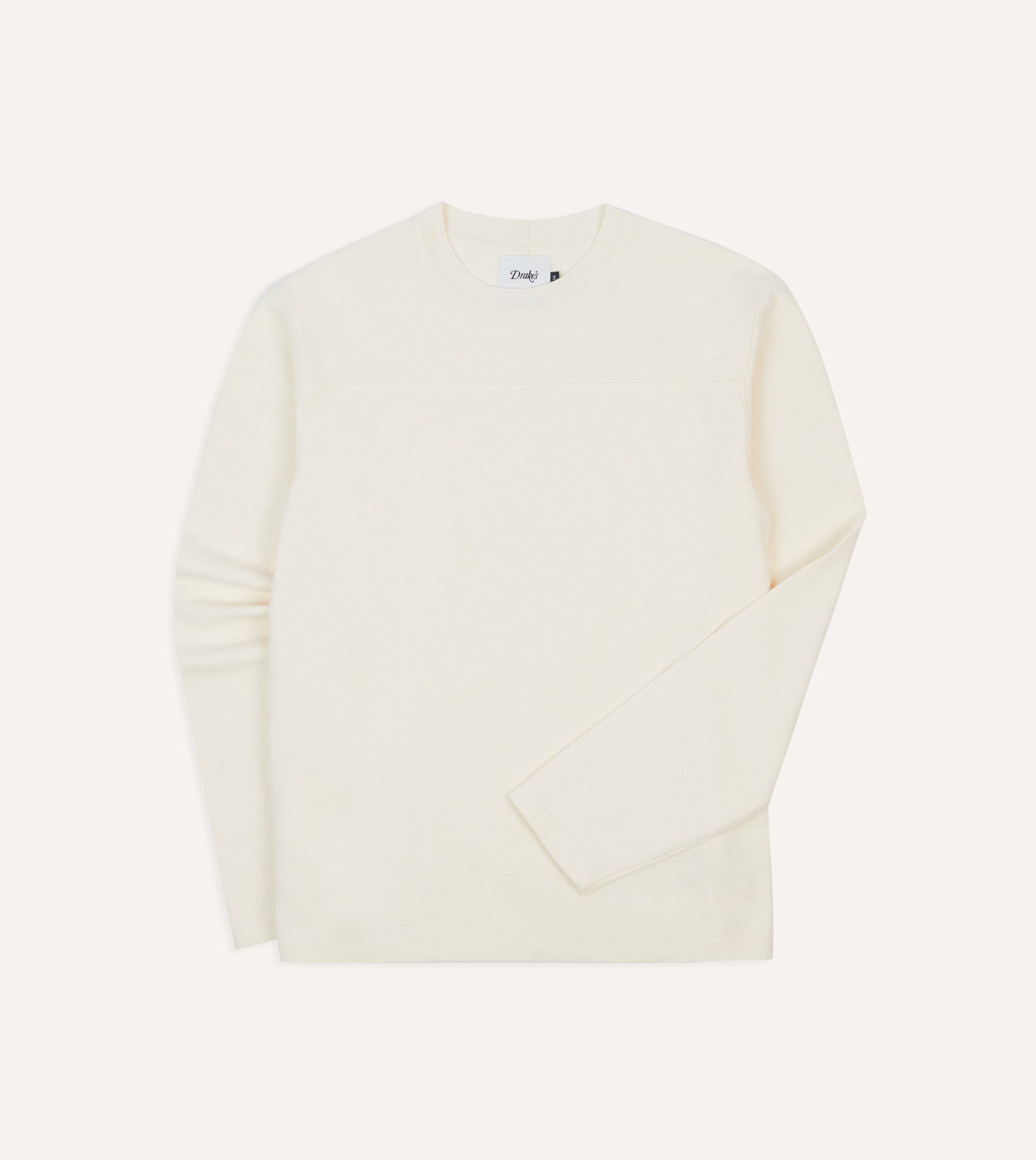 Antique White Panelled Cotton Training T-Shirt