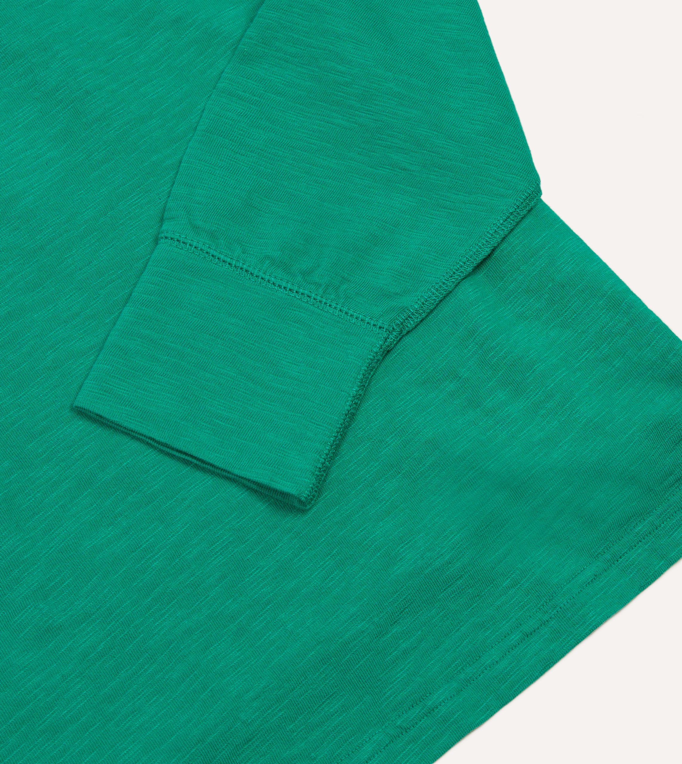 Green and Pink Chevron Flamé Cotton Rugby Shirt - Image 5