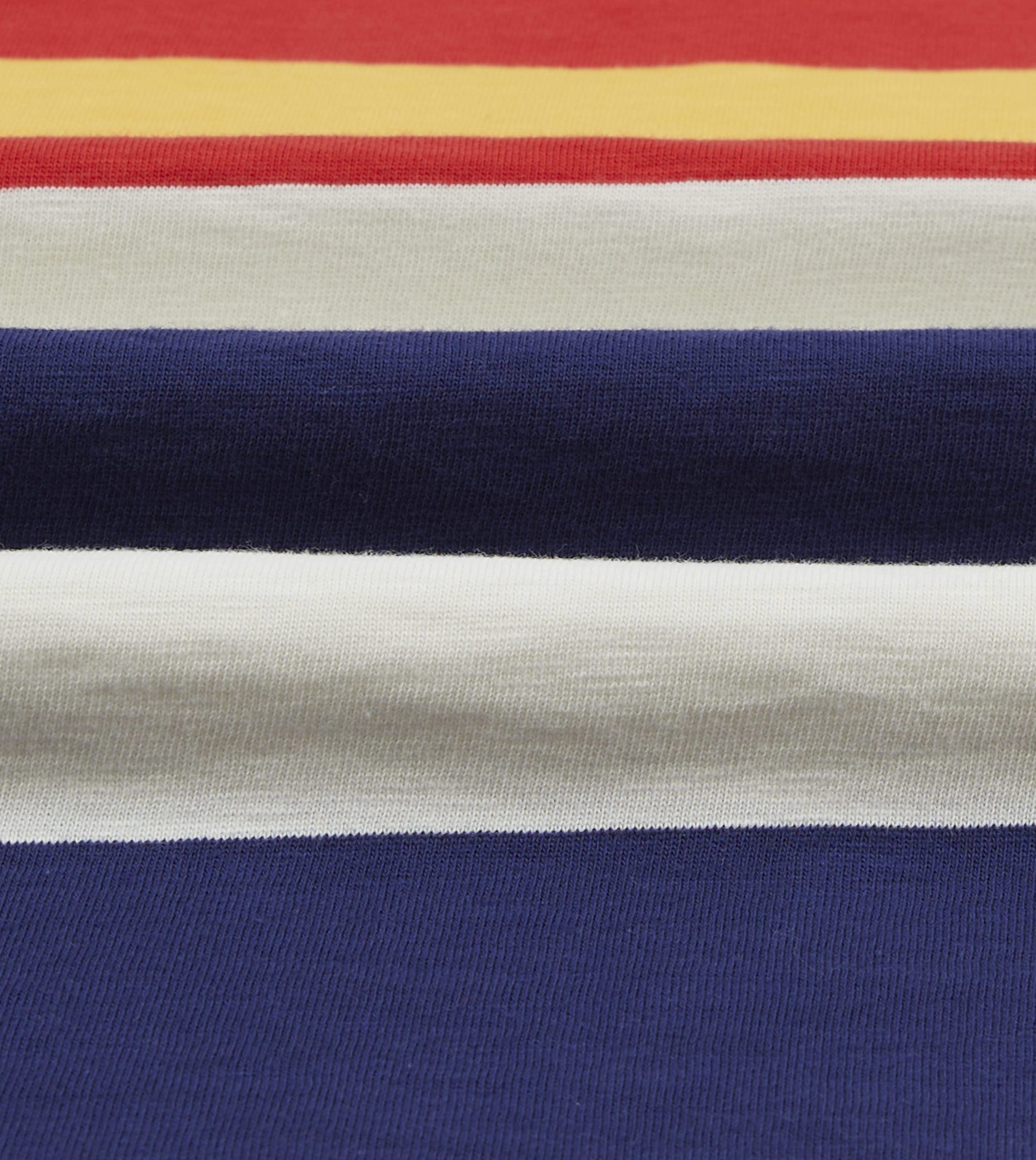 Multi Stripe Flam?? Cotton Rugby Shirt - Image 2