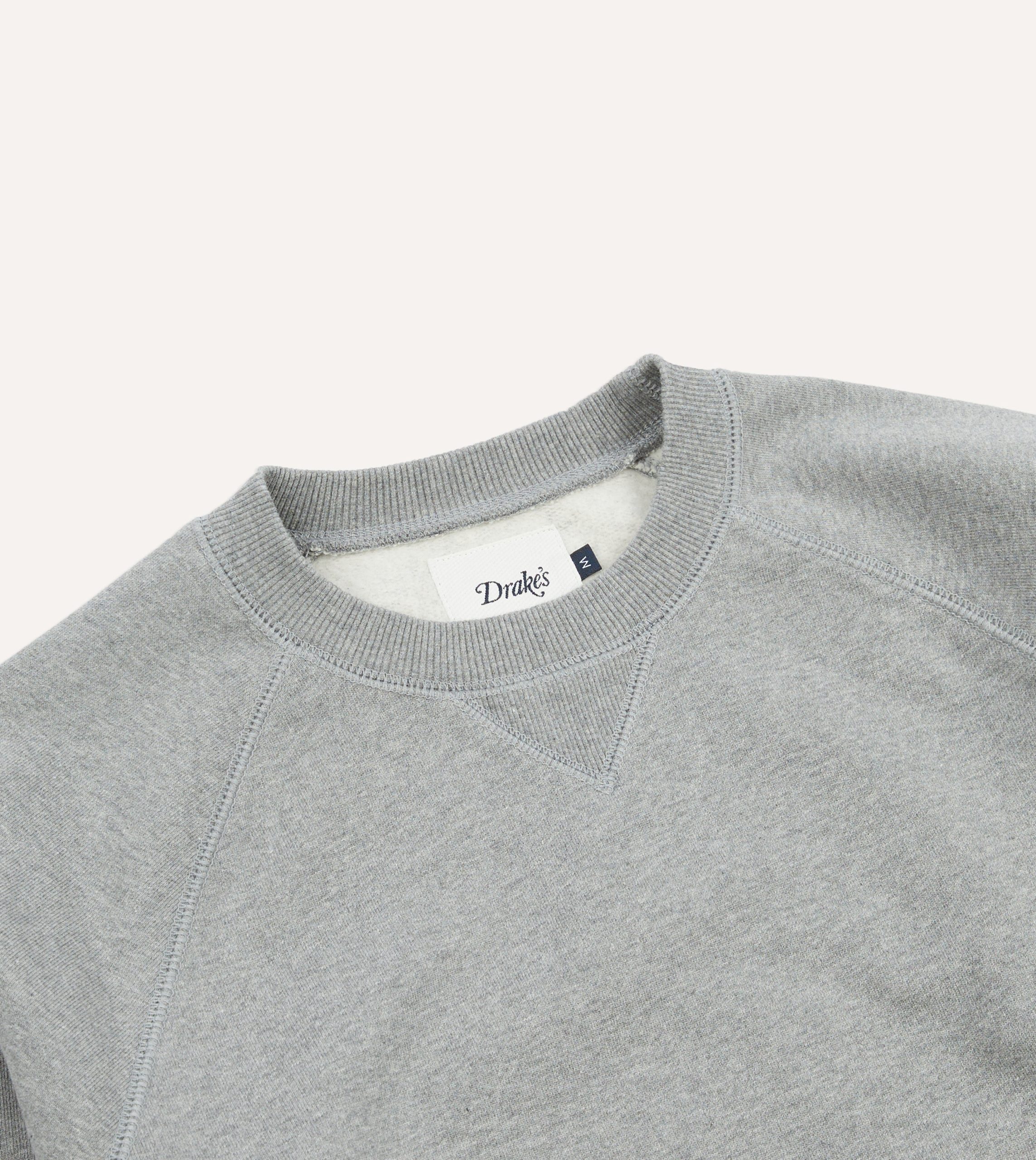 Grey Brushed Cotton Jersey Sweatshirt - Image 3