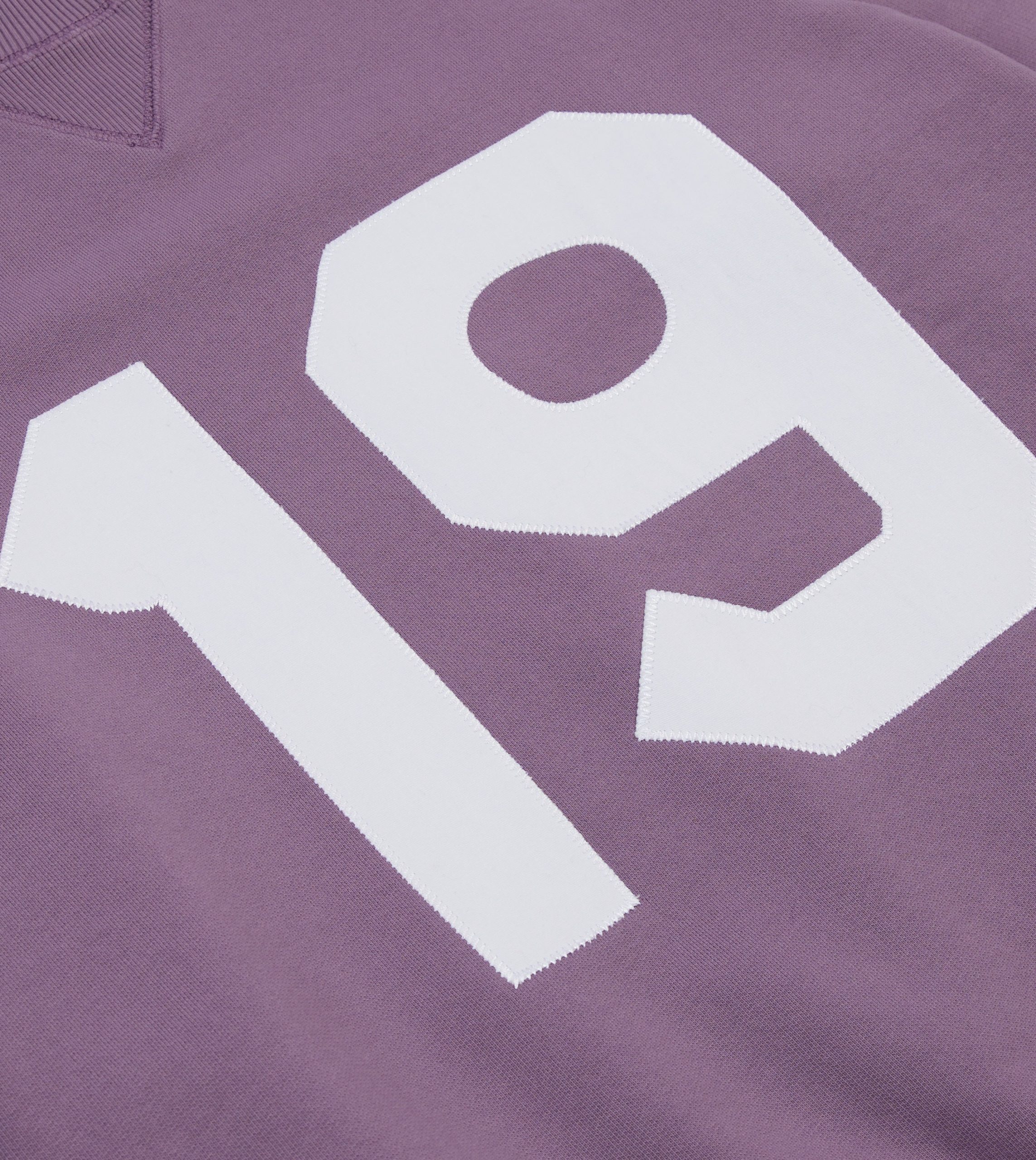Lilac '1977' Appliqué Cotton Sweatshirt - Image 6