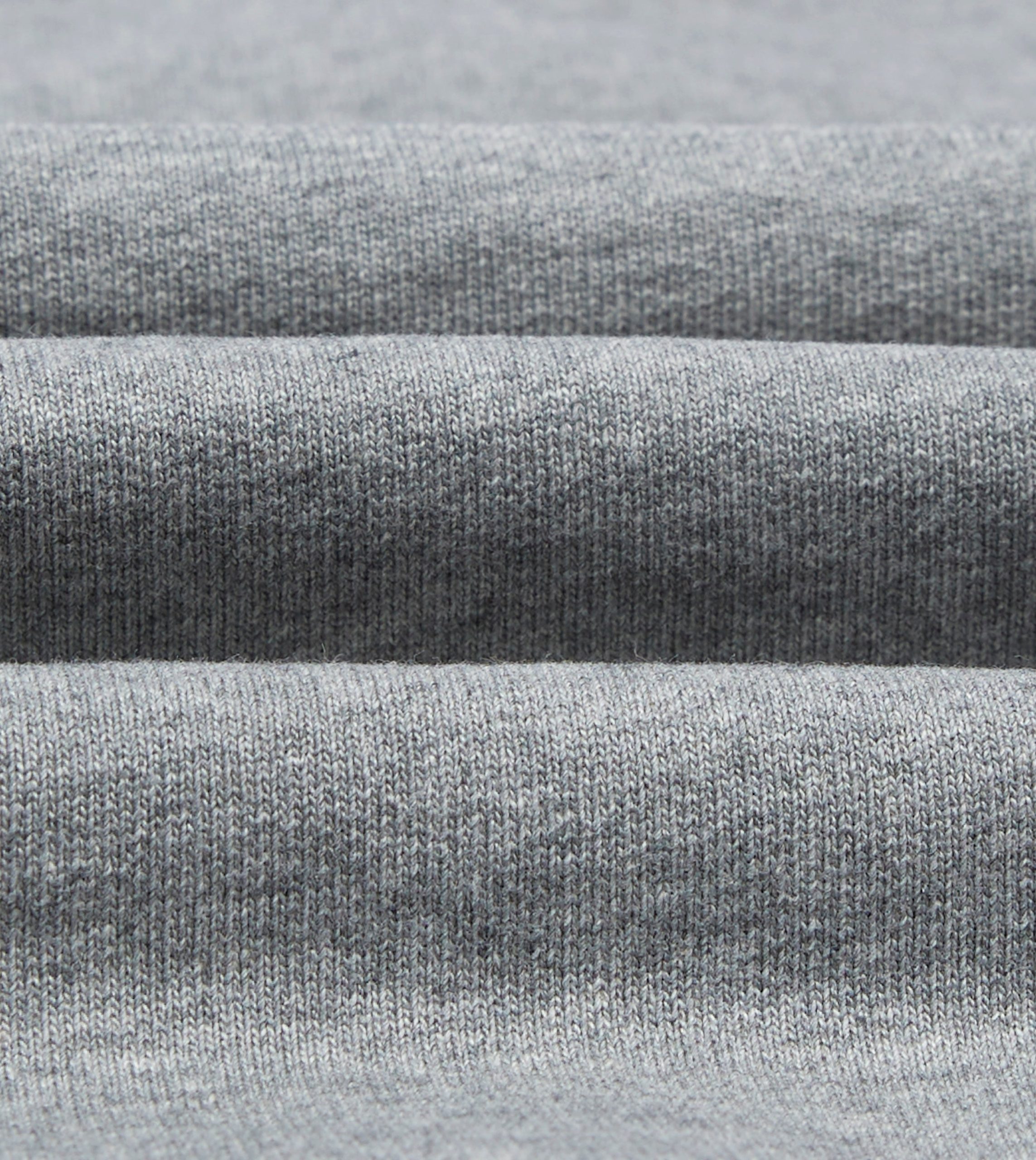 Grey Cotton Quarter Zip Sweatshirt - Image 2