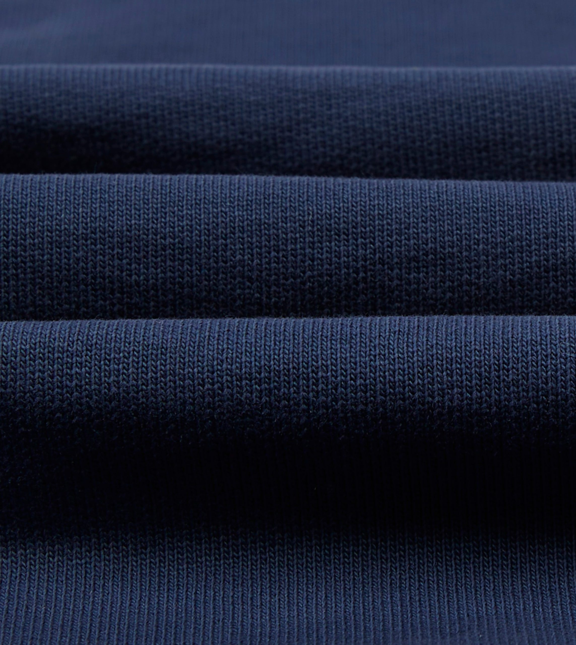 Navy Cotton Quarter Zip Sweatshirt - Image 2