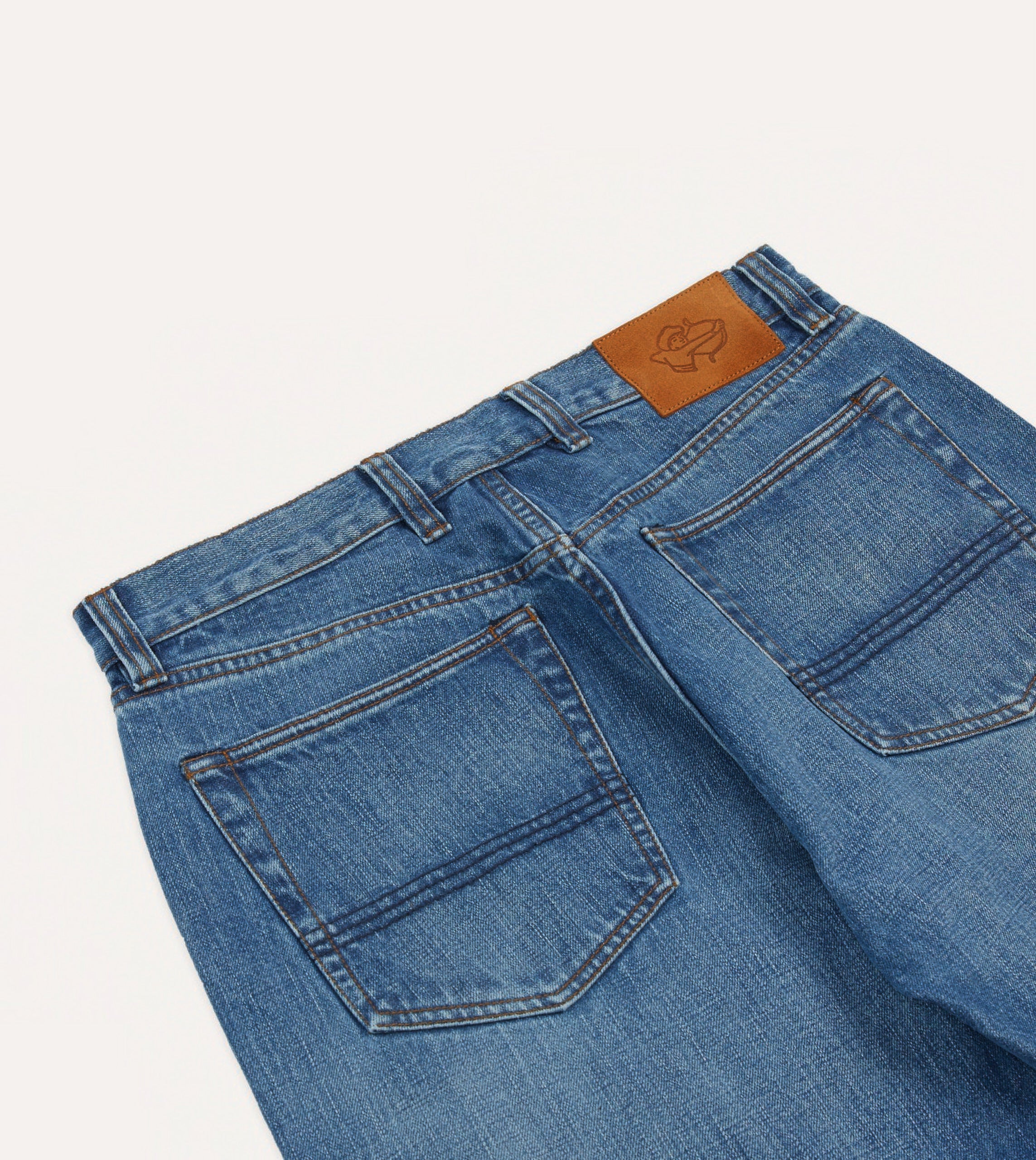 Custom Wash 14.2oz Japanese Selvedge Denim Five-Pocket Jeans - Image 5