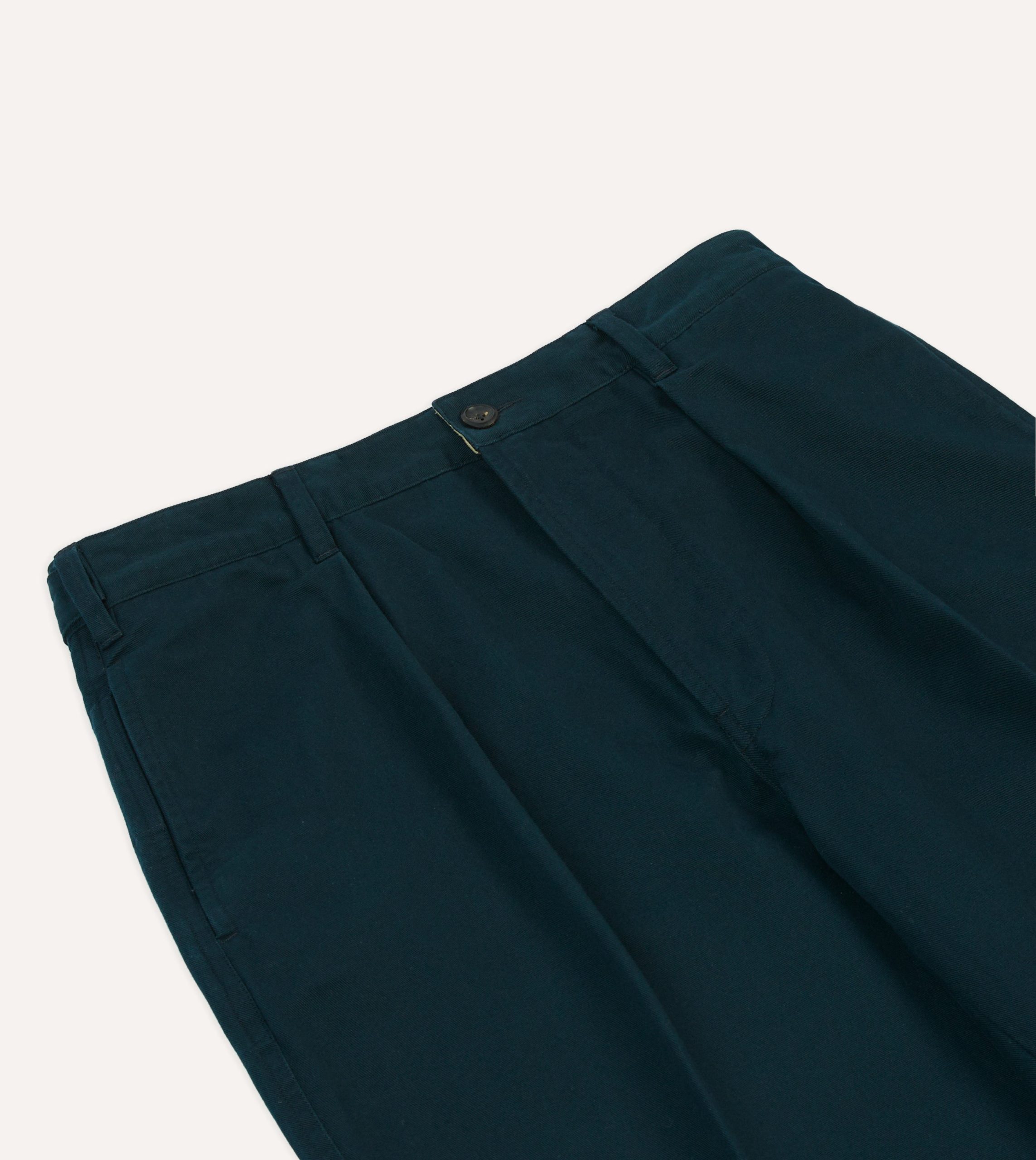 Navy Vintage Wash Cotton Games Trousers - Image 4