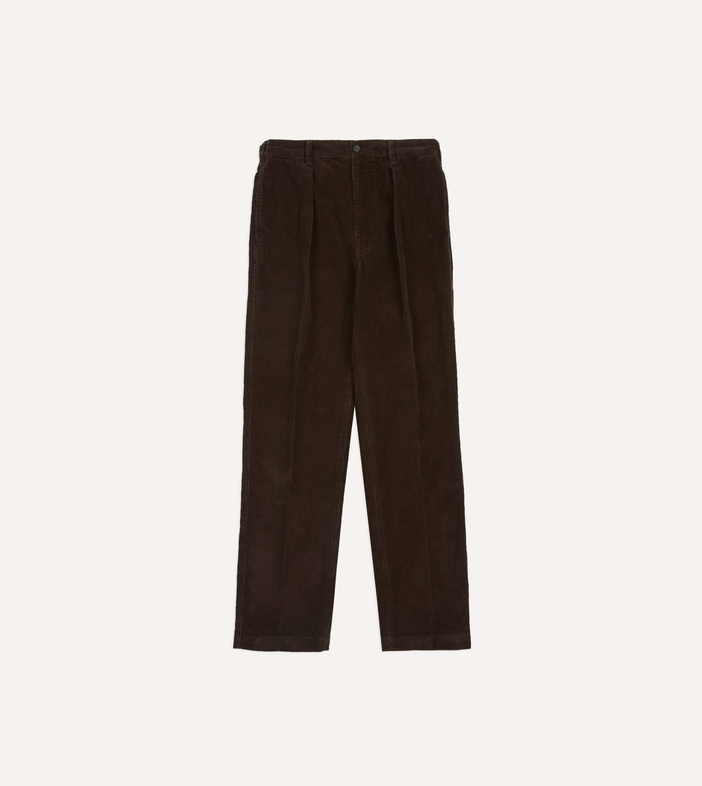 Brown Cotton Corduroy Field Games Trousers - Image 3