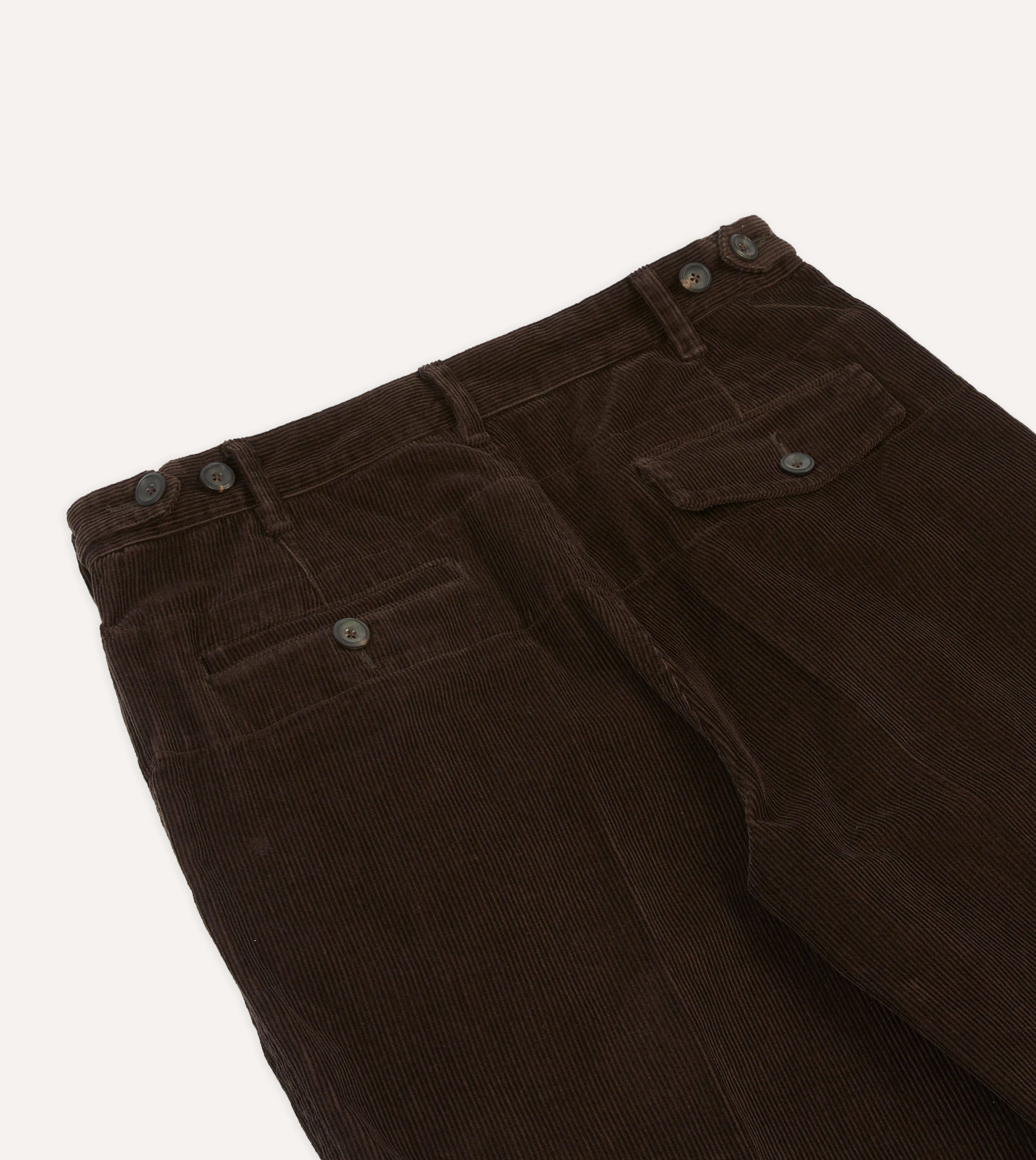 Brown Cotton Corduroy Field Games Trousers - Image 5