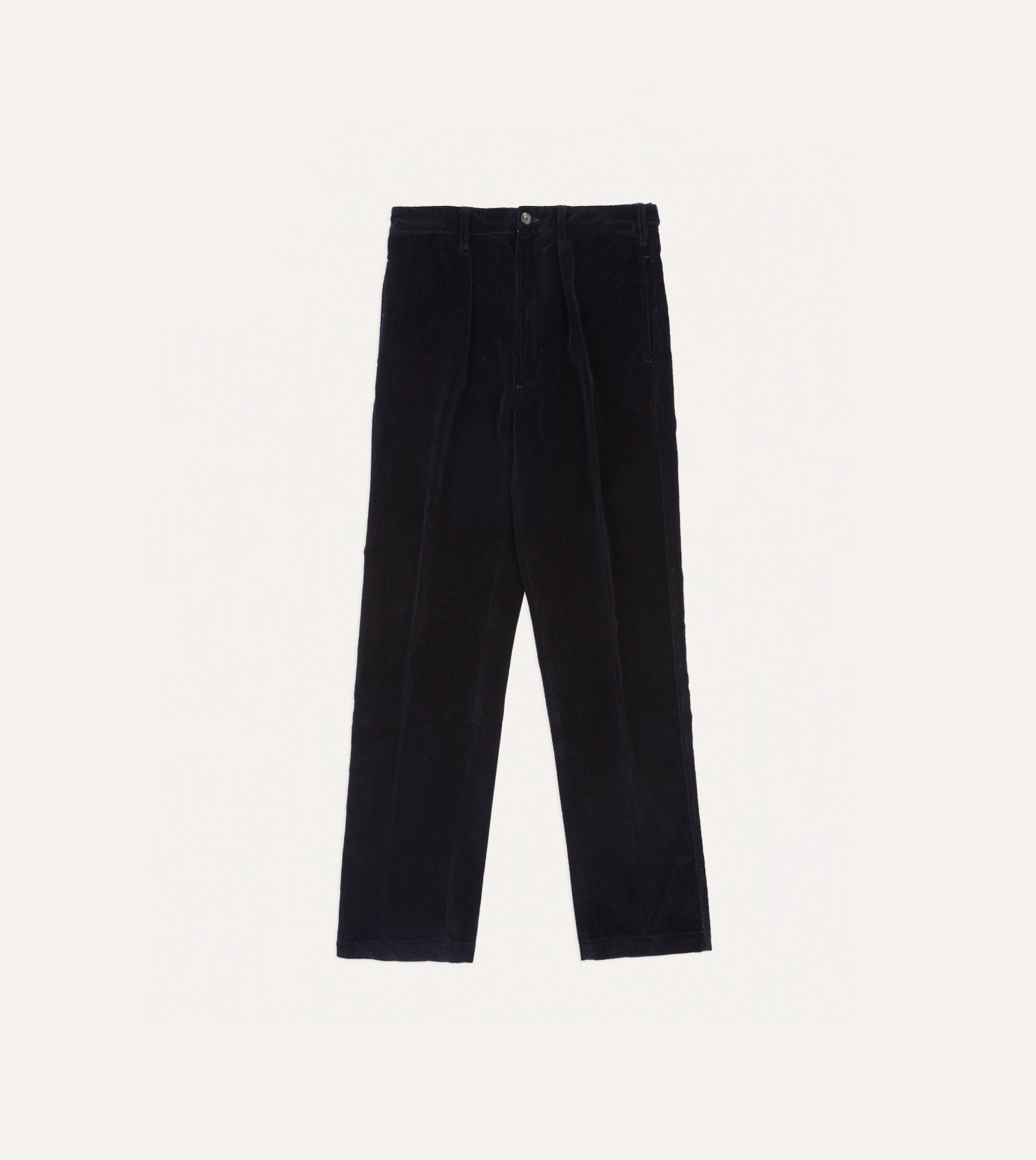 Navy Cotton Corduroy Games Trousers - Image 3