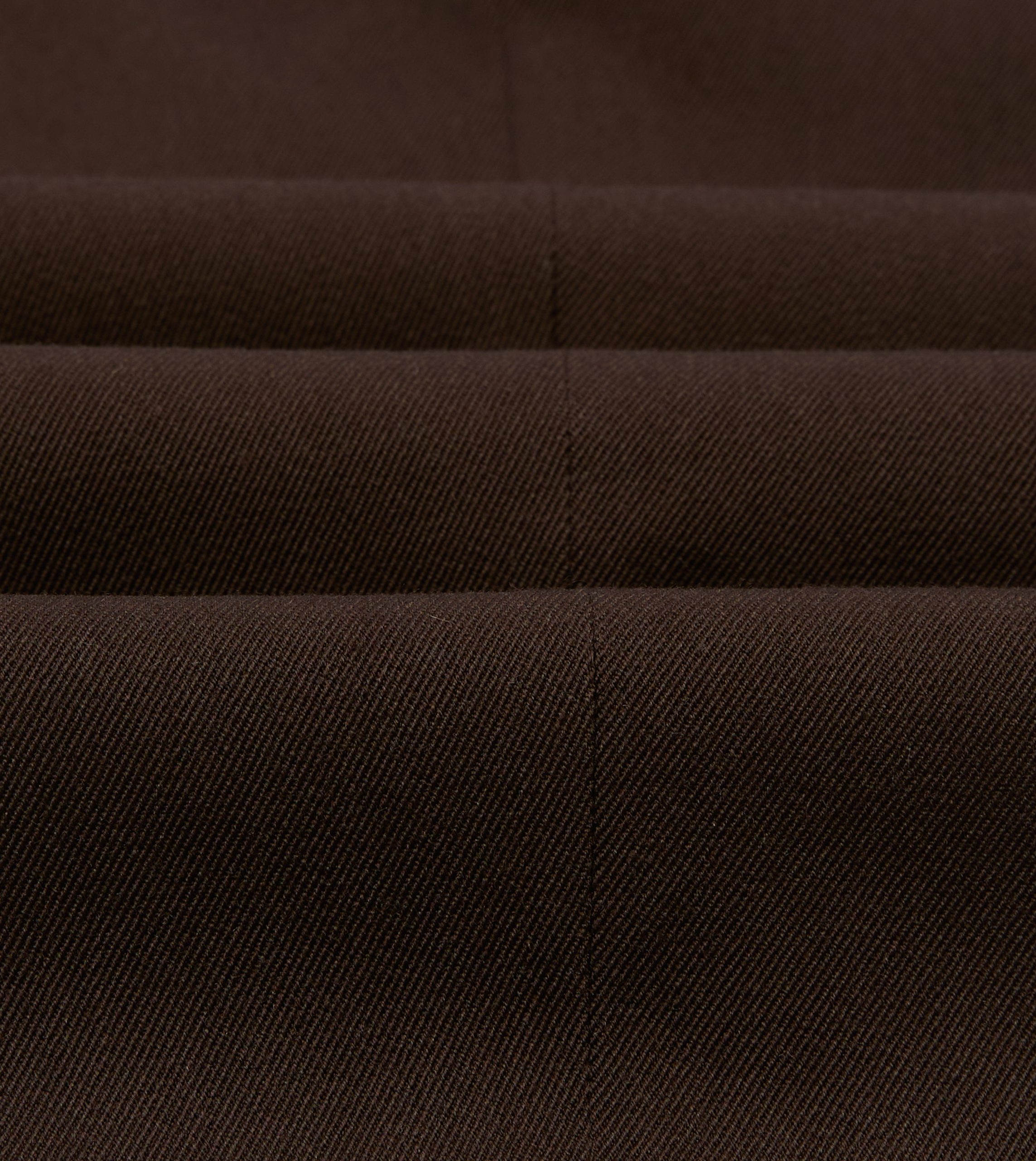 Brown Wool-Cotton Single Pleat Trouser - Image 2